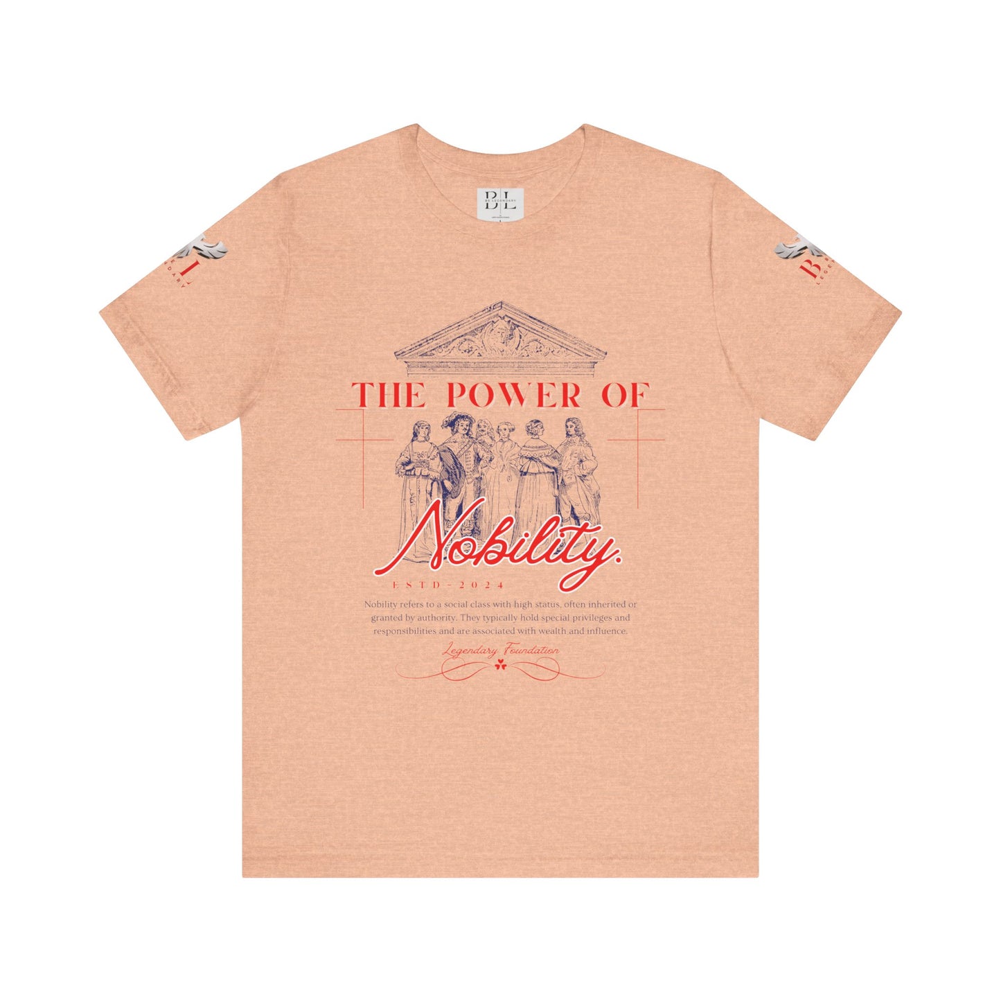 Be Legendary "Nobility" Power Unisex Tee - Inspiring Short Sleeve Shirt with QR Code