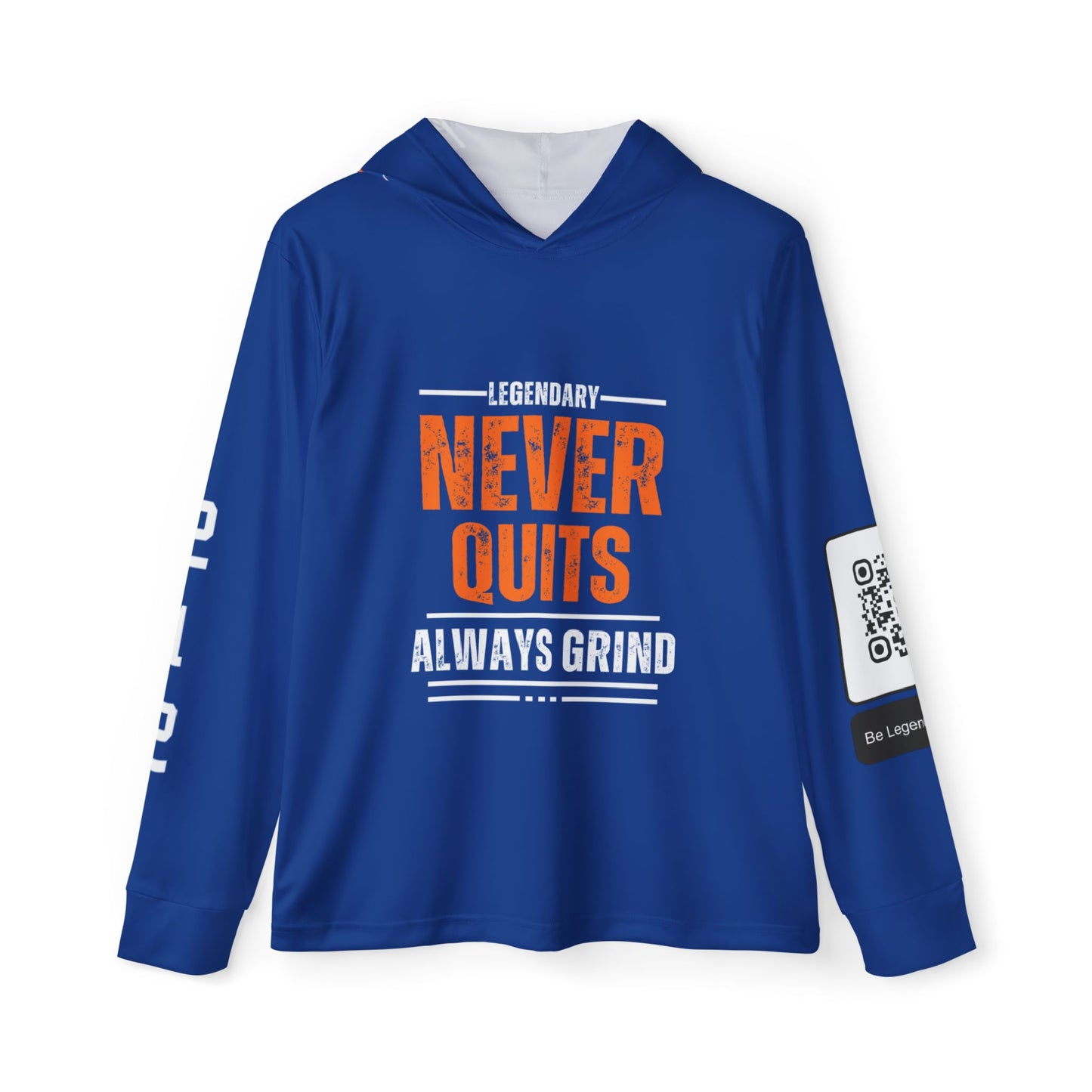 Be Legendary "Rep Ur Hood" Men's Never Quit Sports Warmup Hoodie (AOP)