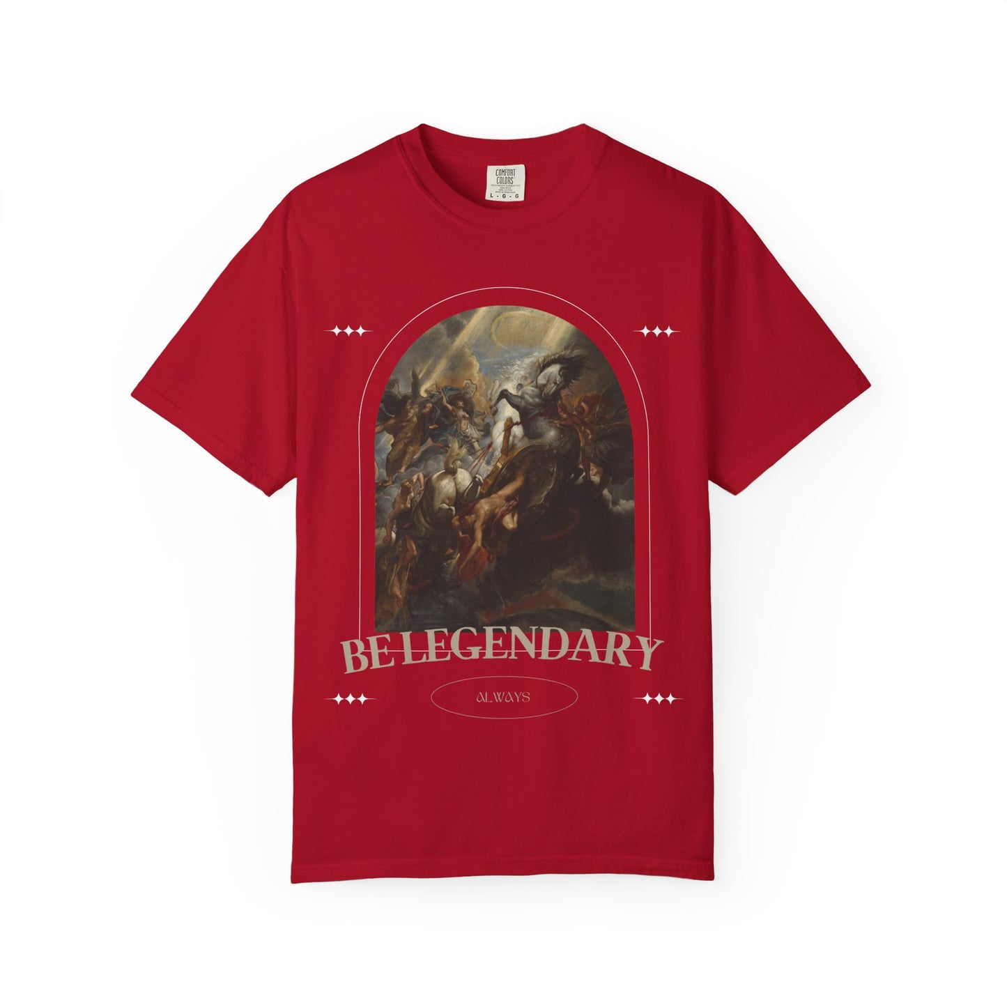 Be Legendary "16 Chapels"Unisex Garment-Dyed T-shirt | Motivational Fitness Tee