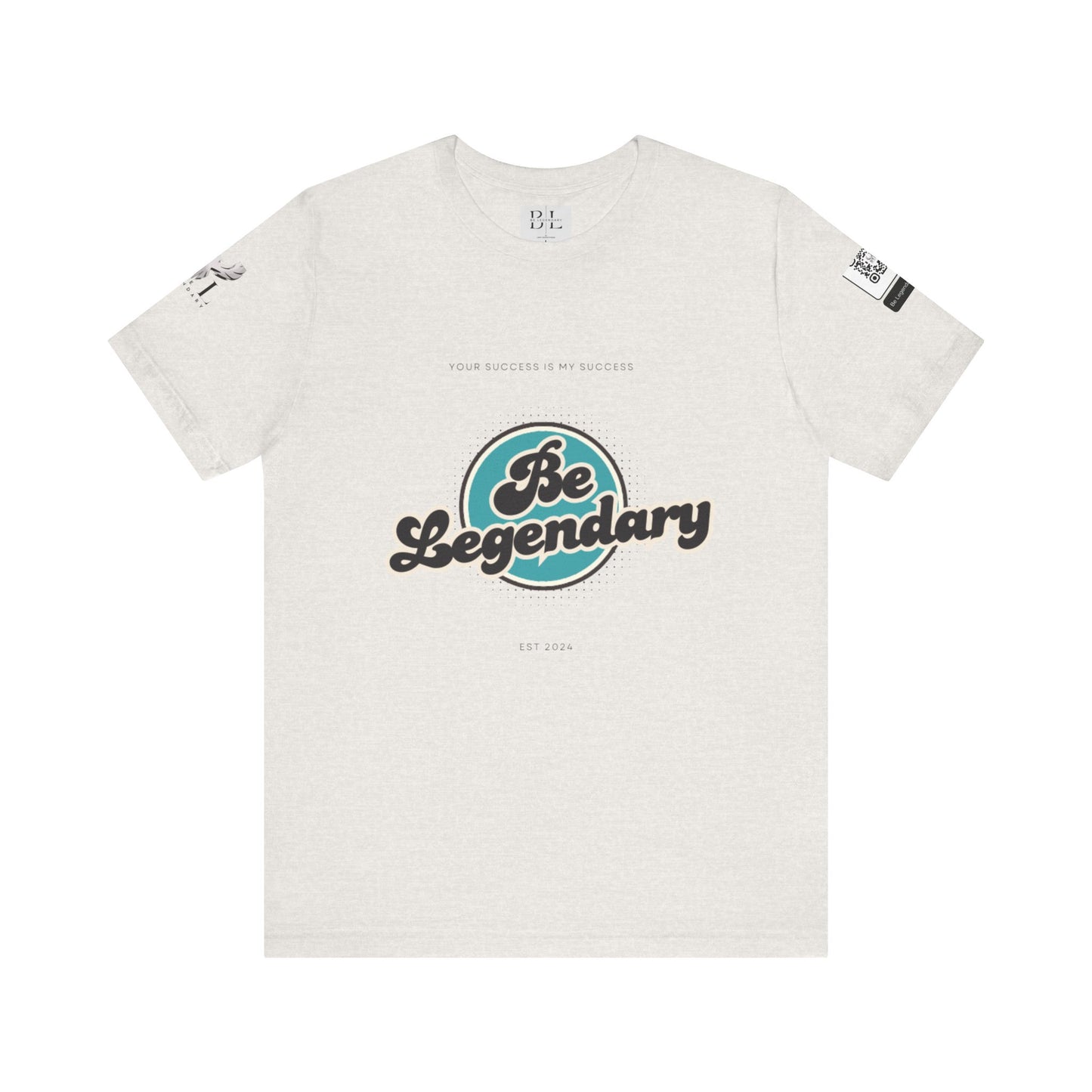 Be Legendary Unisex "Blue Moon" Jersey Short Sleeve Tee - Motivational T-Shirt for Success
