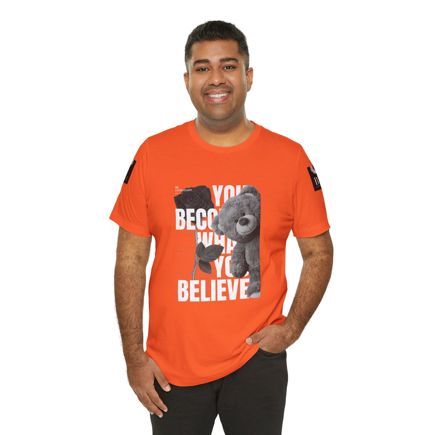 Be Legendary "T-Bear" Inspirational Bear Graphic Tee - You Become What You Believe