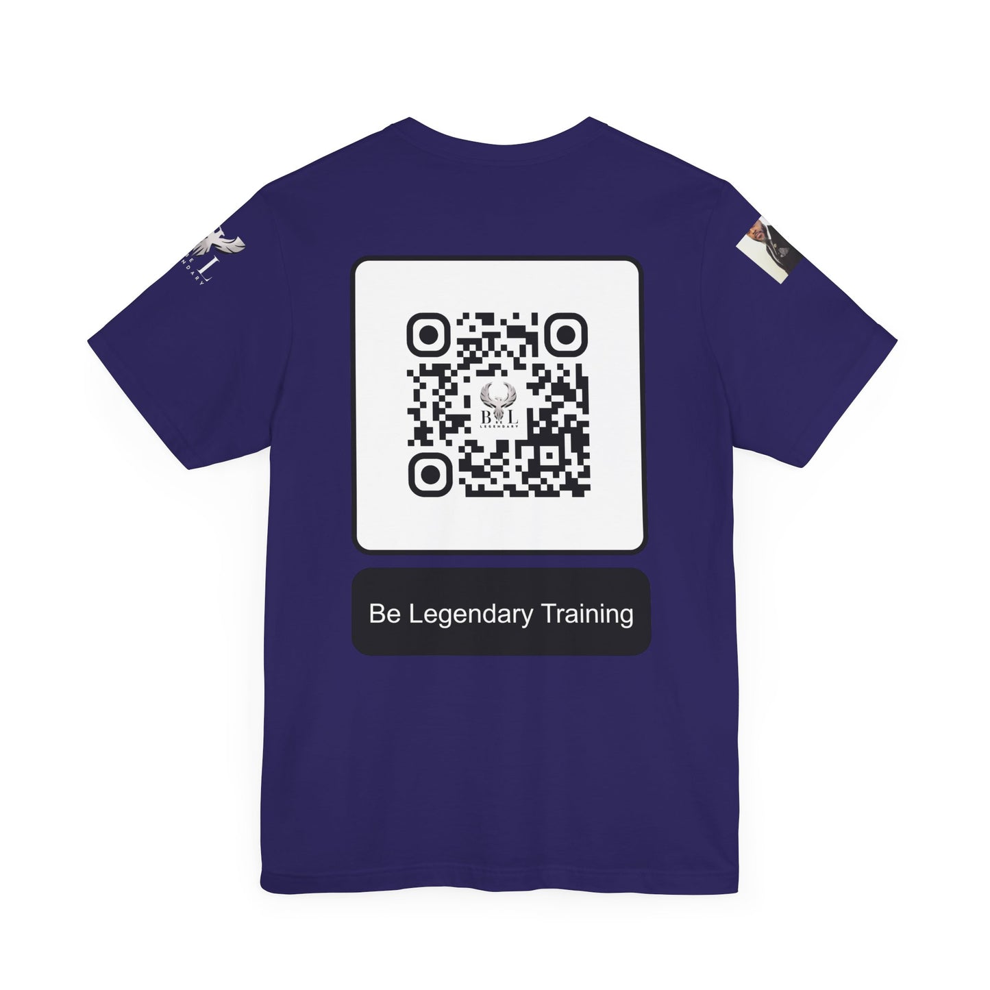 Be Legendary "Pearly Gates" Inspirational Unisex Tee: 'Blessings from Heaven' - Orange Short Sleeve Shirt