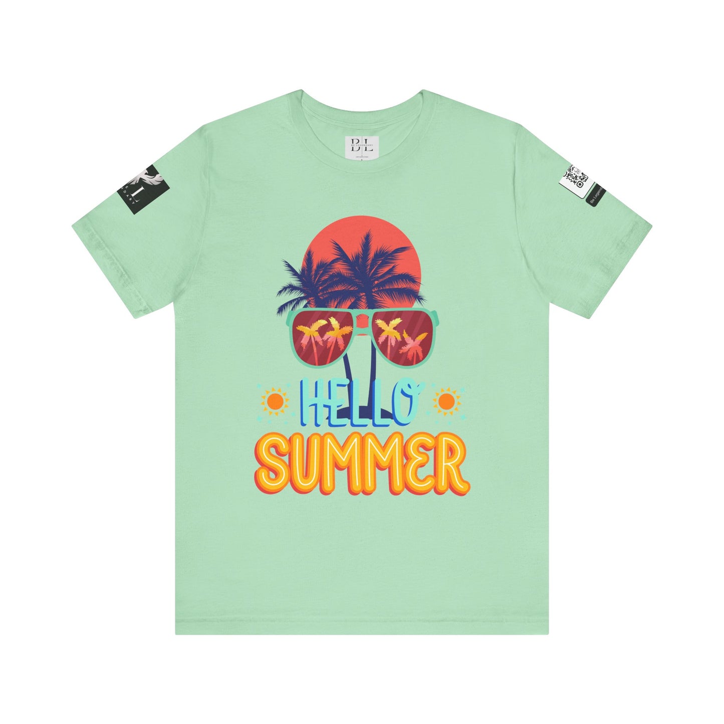 Be Legendary "Hello Summer" Unisex Jersey Short Sleeve Tee - Perfect Beachwear for Summer Celebrations