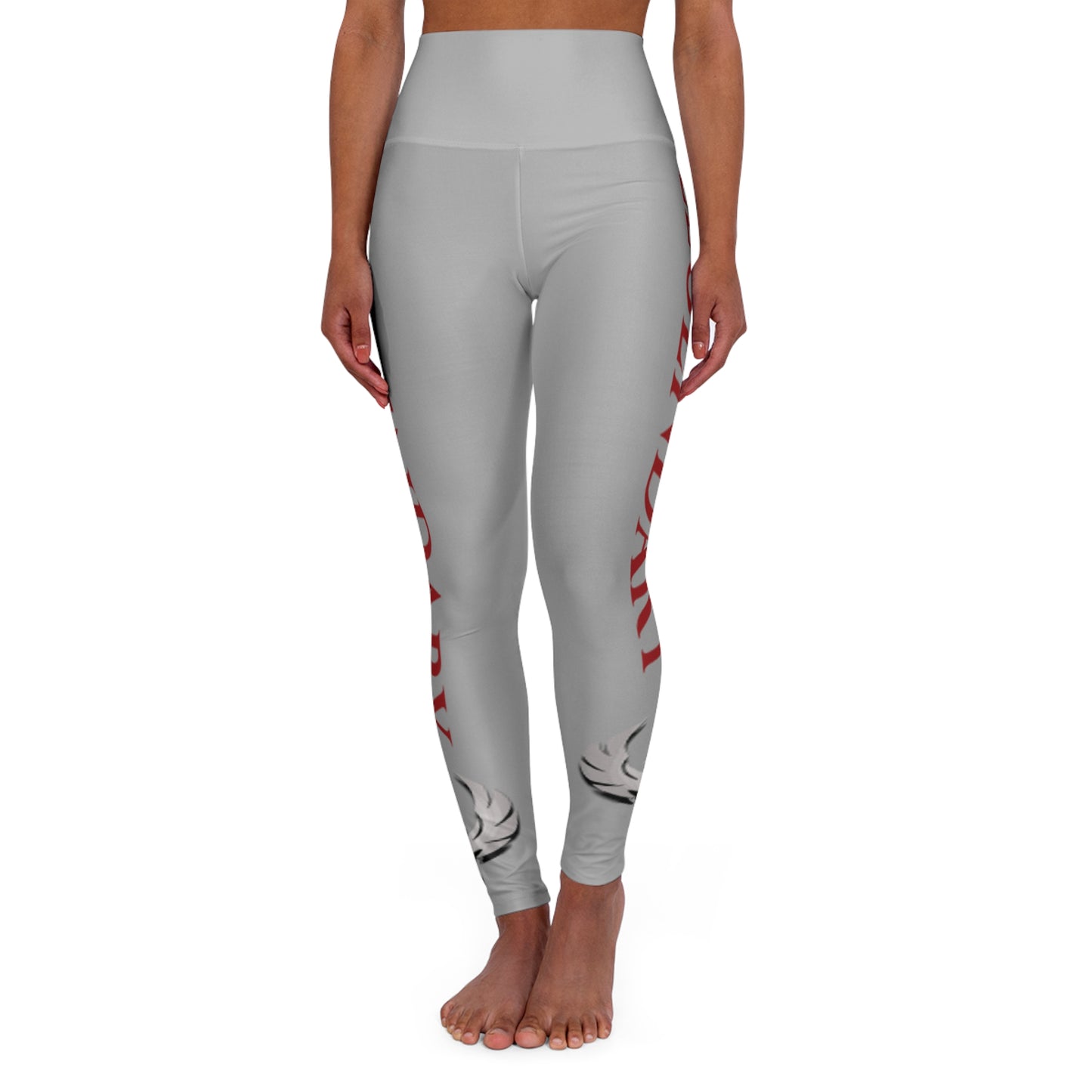 Be Legendary "Good Lawd" High Waisted Yoga Leggings with Inspirational Text - Perfect for Fitness & Everyday Wear