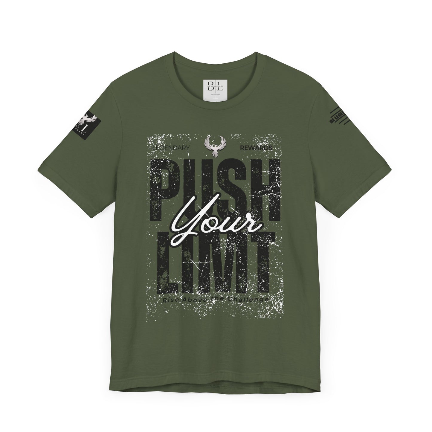 Be Legendary "Push It" Motivational Short Sleeve Tee - 'Push Your Limit'