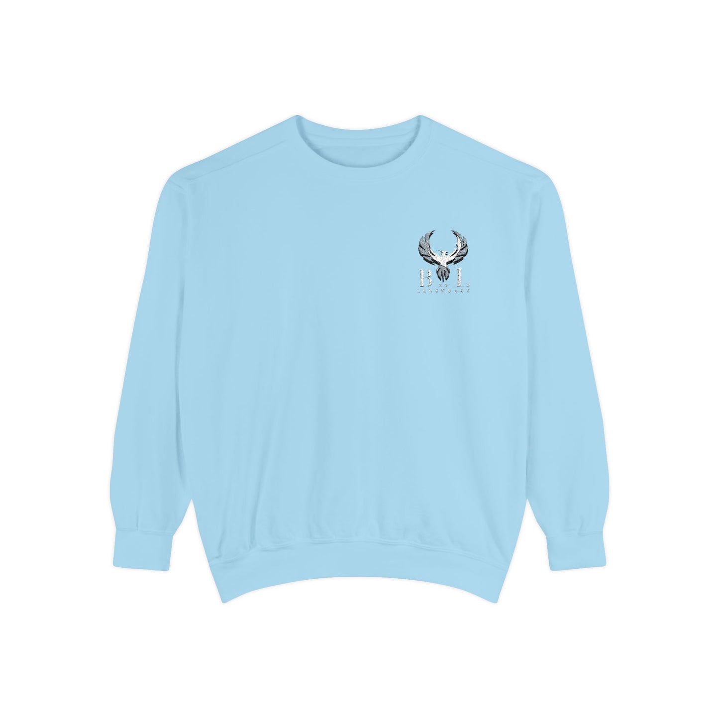 Be Legendary Unisex Garment-Dyed Sweatshirt with Elegant Graphic Design