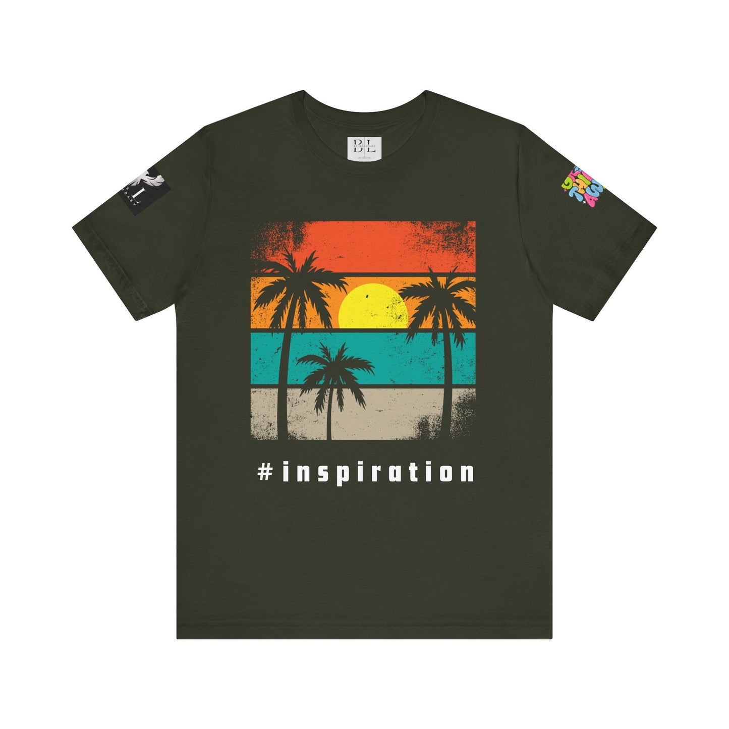 Be Legendary 'Dusk Till Damn" Sunset Inspiration Graphic Tee for Motivational Vibes
