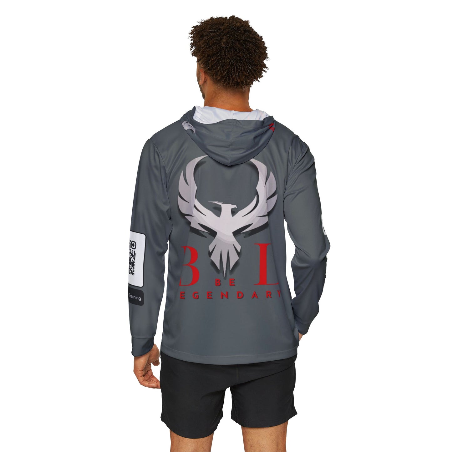Be Legendary "Rep Ur Hood" Men's Sports Warmup Hoodie - 'Never Quit! Always Grind' Motivational Activewear