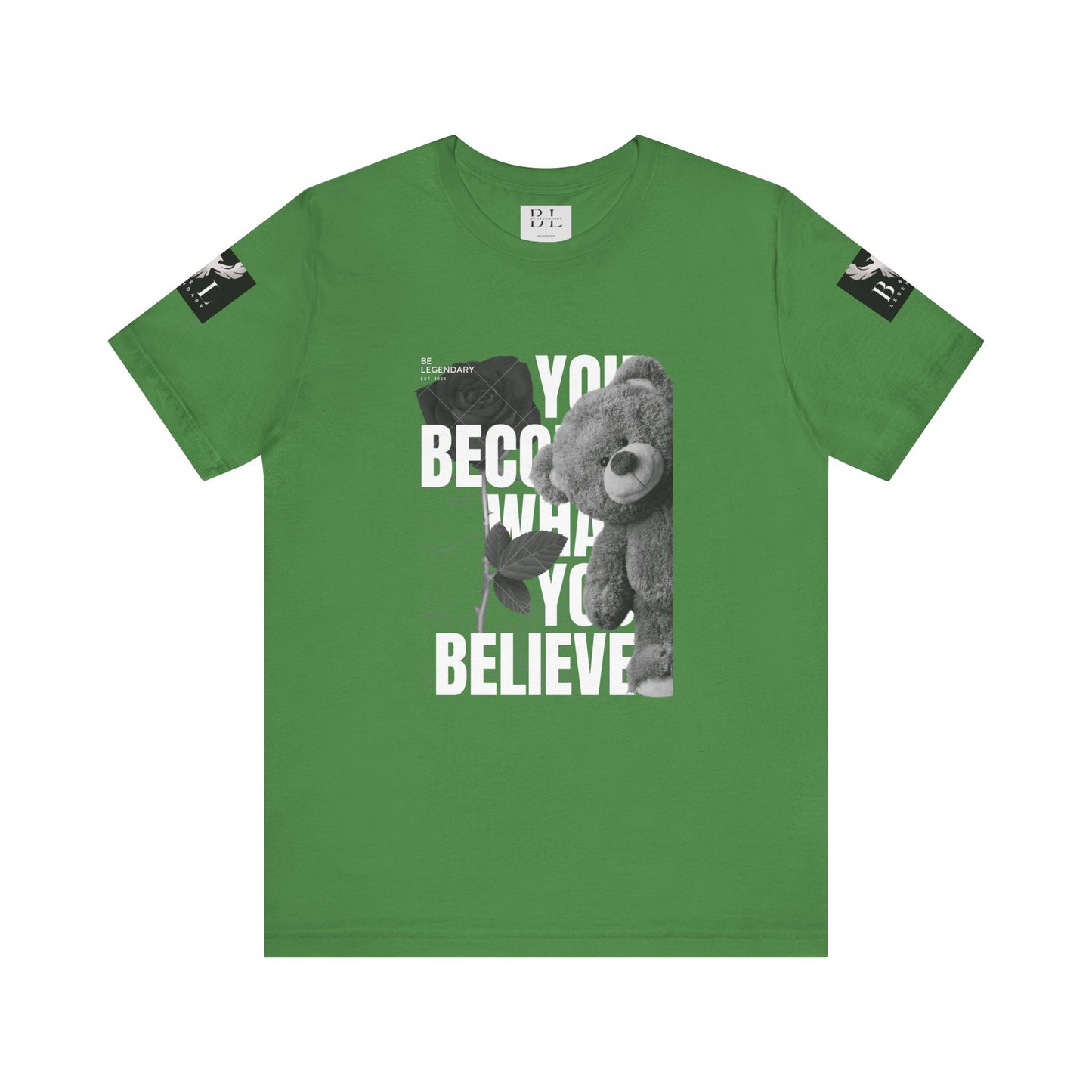 Be Legendary "T-Bear" Inspirational Bear Graphic Tee - You Become What You Believe