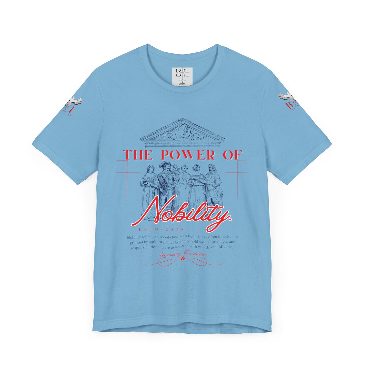 Be Legendary "Nobility" Power Unisex Tee - Inspiring Short Sleeve Shirt with QR Code