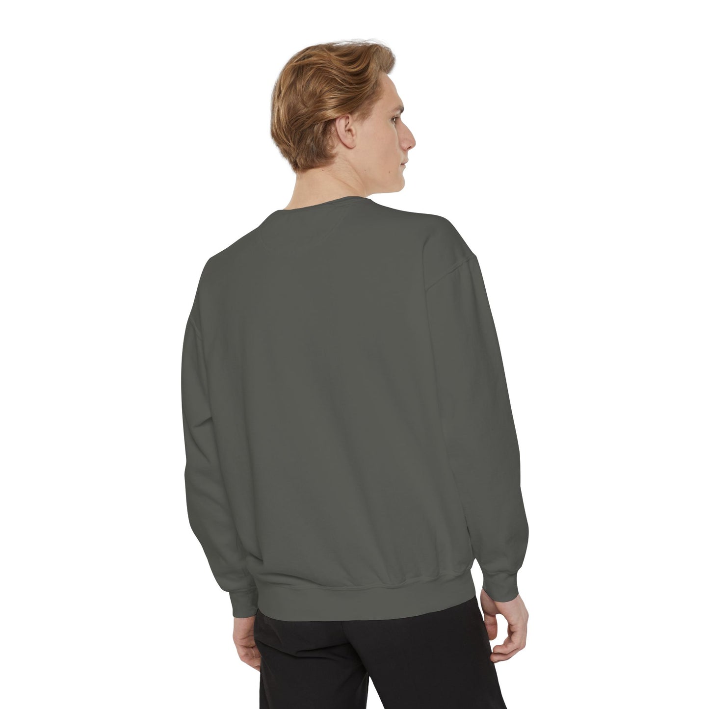 Be Legendary Unisex Garment-Dyed Sweatshirt with Elegant Graphic Design
