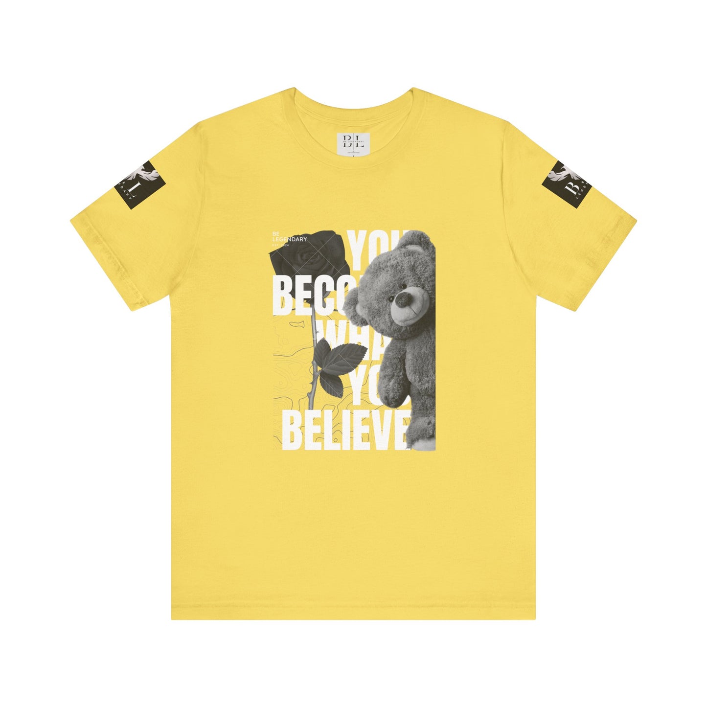 Be Legendary "T-Bear" Inspirational Bear Graphic Tee - You Become What You Believe