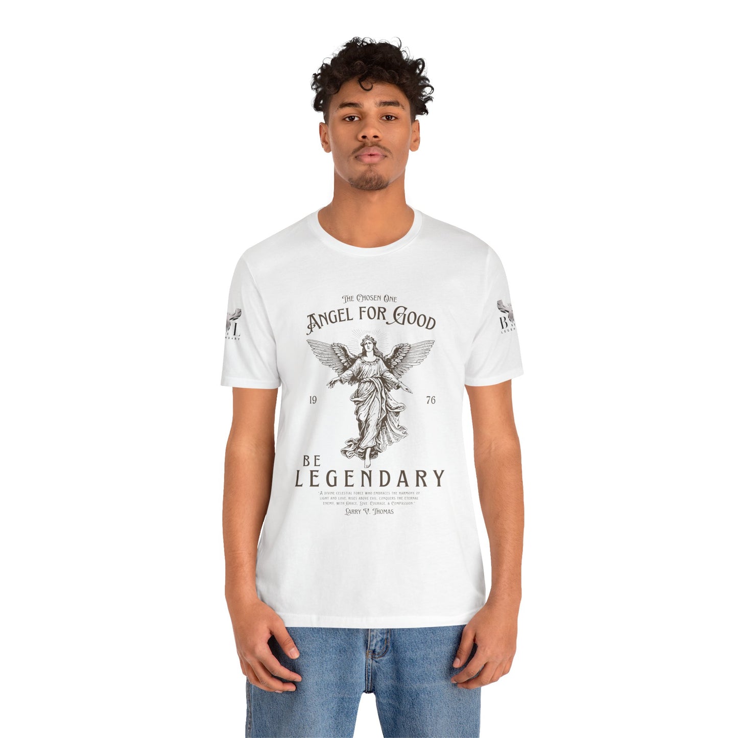 Be Legendary Unisex Jersey Tee - Angel for Good Design