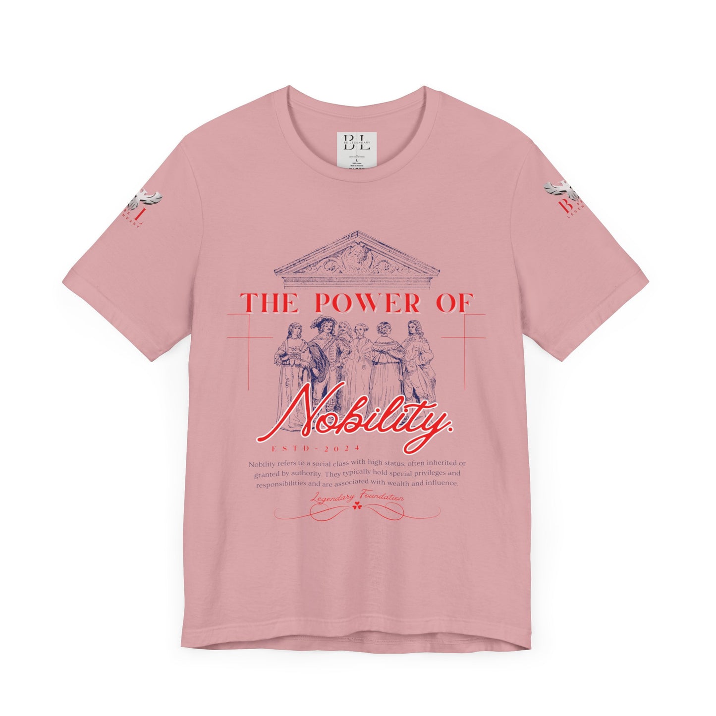 Be Legendary "Nobility" Power Unisex Tee - Inspiring Short Sleeve Shirt with QR Code