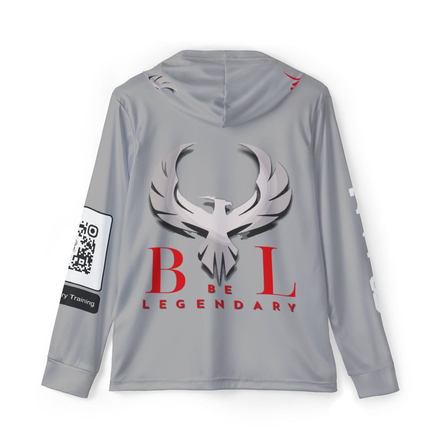 Be Legendary "Rep Ur Hood" Men's Sports Warmup Hoodie - Never Quit, Always Grind Motivation