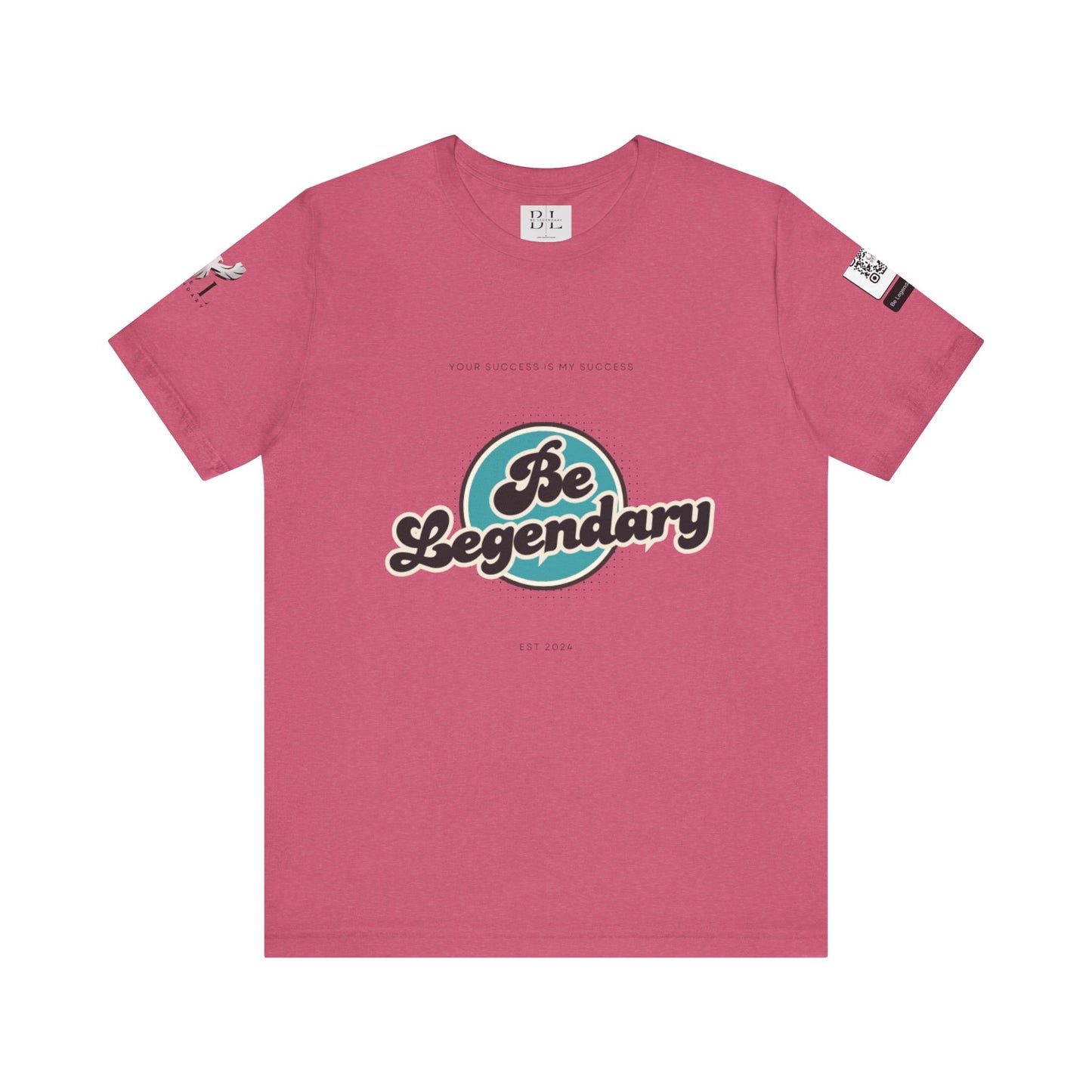 Be Legendary Unisex "Blue Moon" Jersey Short Sleeve Tee - Motivational T-Shirt for Success