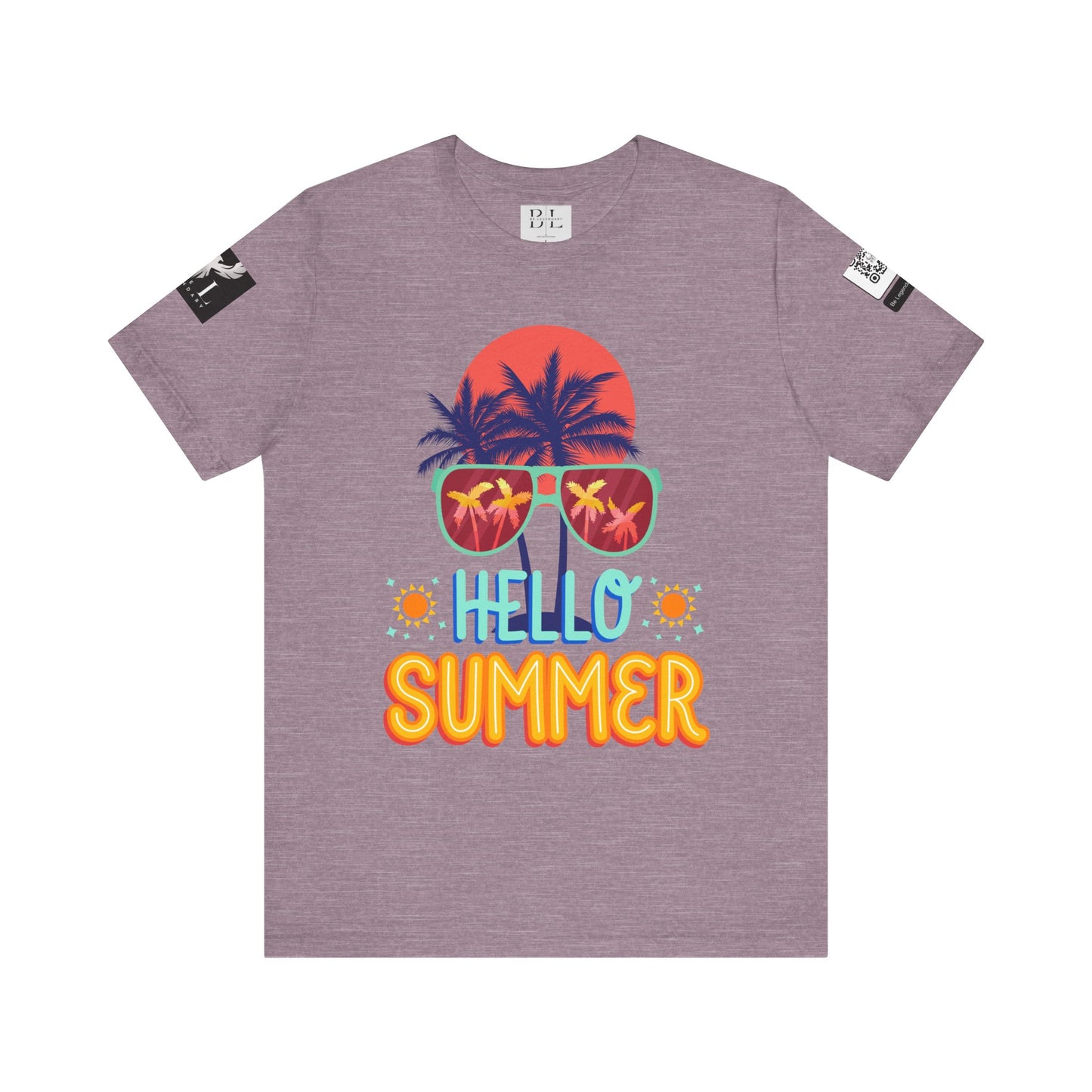 Be Legendary "Hello Summer" Unisex Jersey Short Sleeve Tee - Perfect Beachwear for Summer Celebrations
