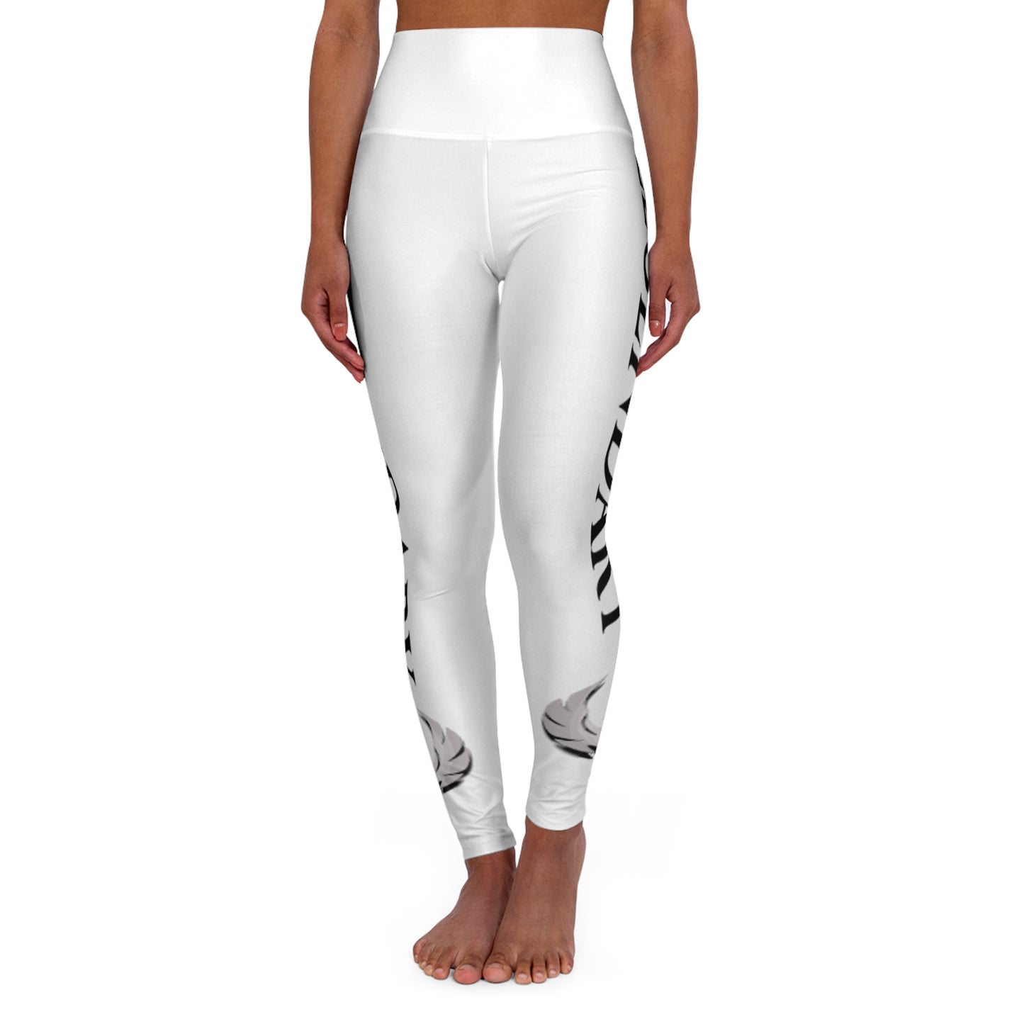 Be Legendary "Good Lawd" Elegant High Waisted Yoga Leggings for Active Lifestyles | Stylish Comfort