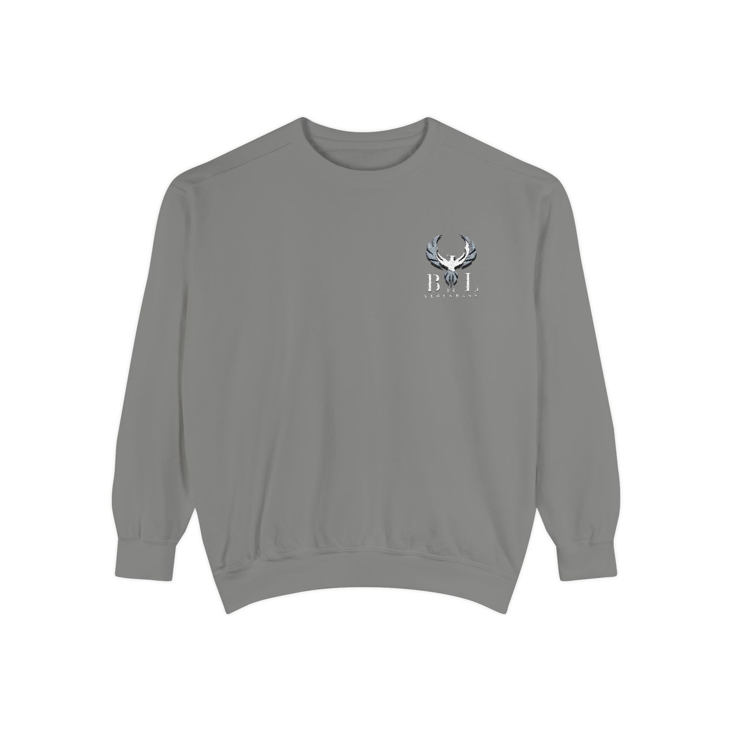 Be Legendary Unisex Garment-Dyed Sweatshirt with Elegant Graphic Design
