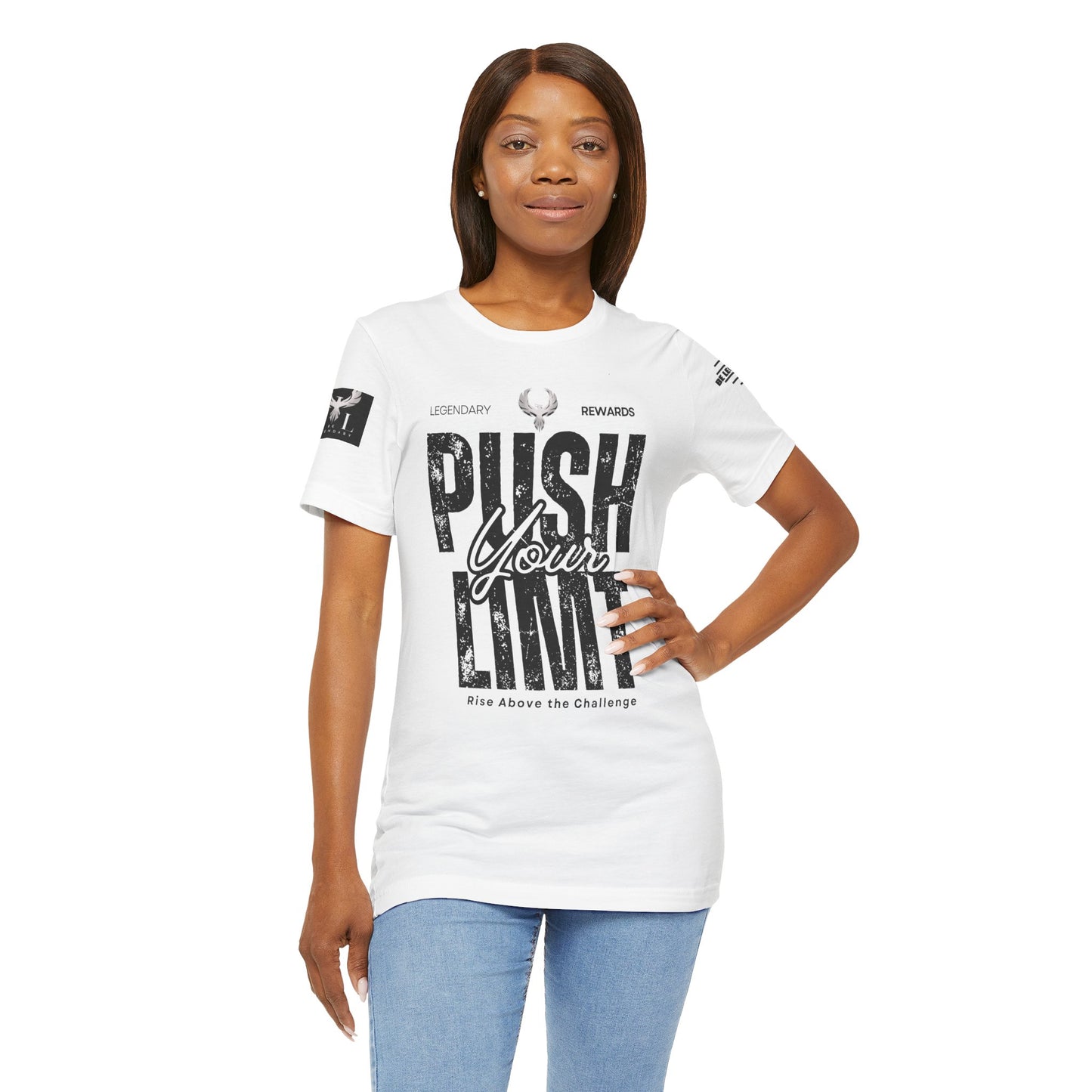 Be Legendary "Push It" Motivational Short Sleeve Tee - 'Push Your Limit'