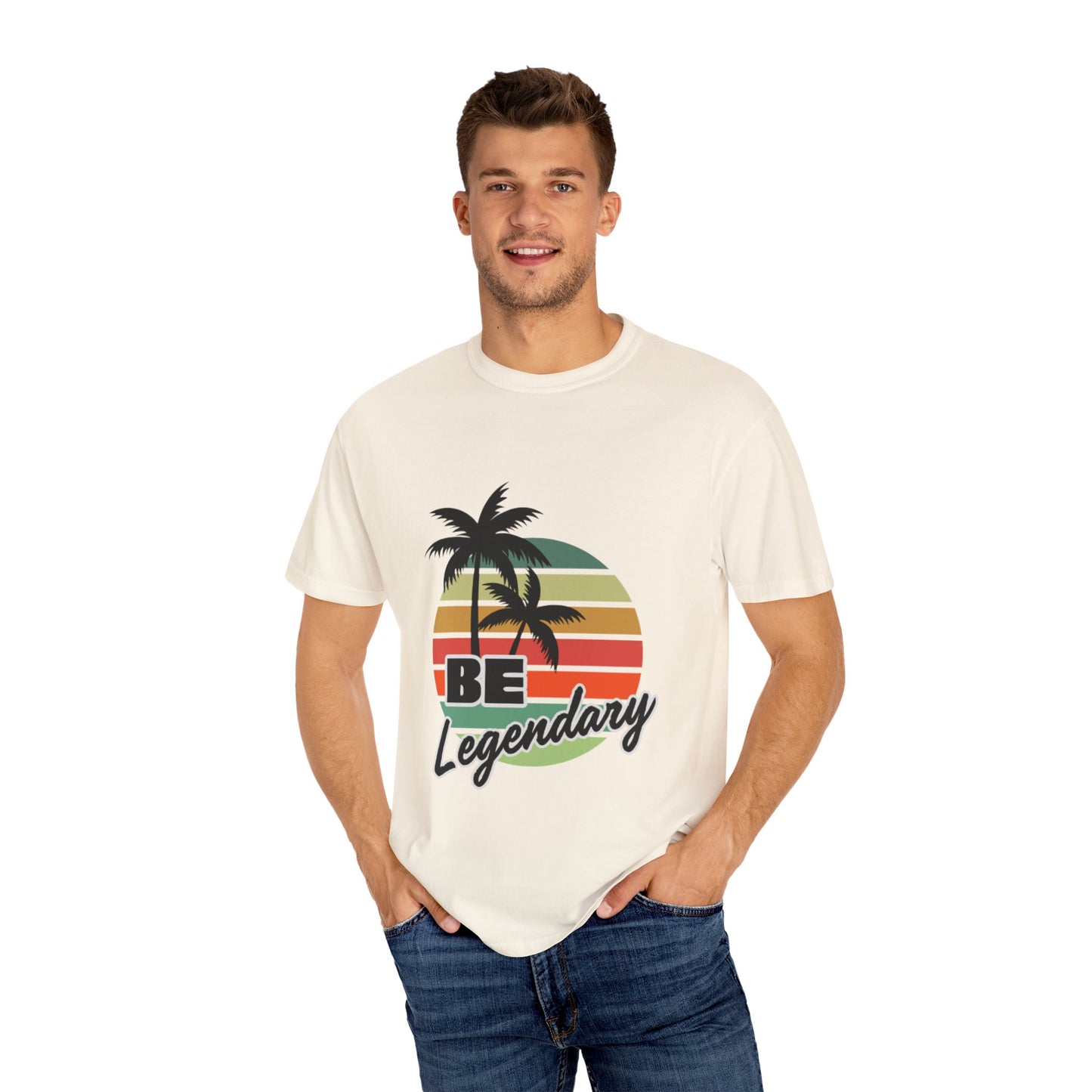 Be Legendary Unisex "Palm Sunday" Garment-Dyed T-Shirt - Perfect for Summer Vibes