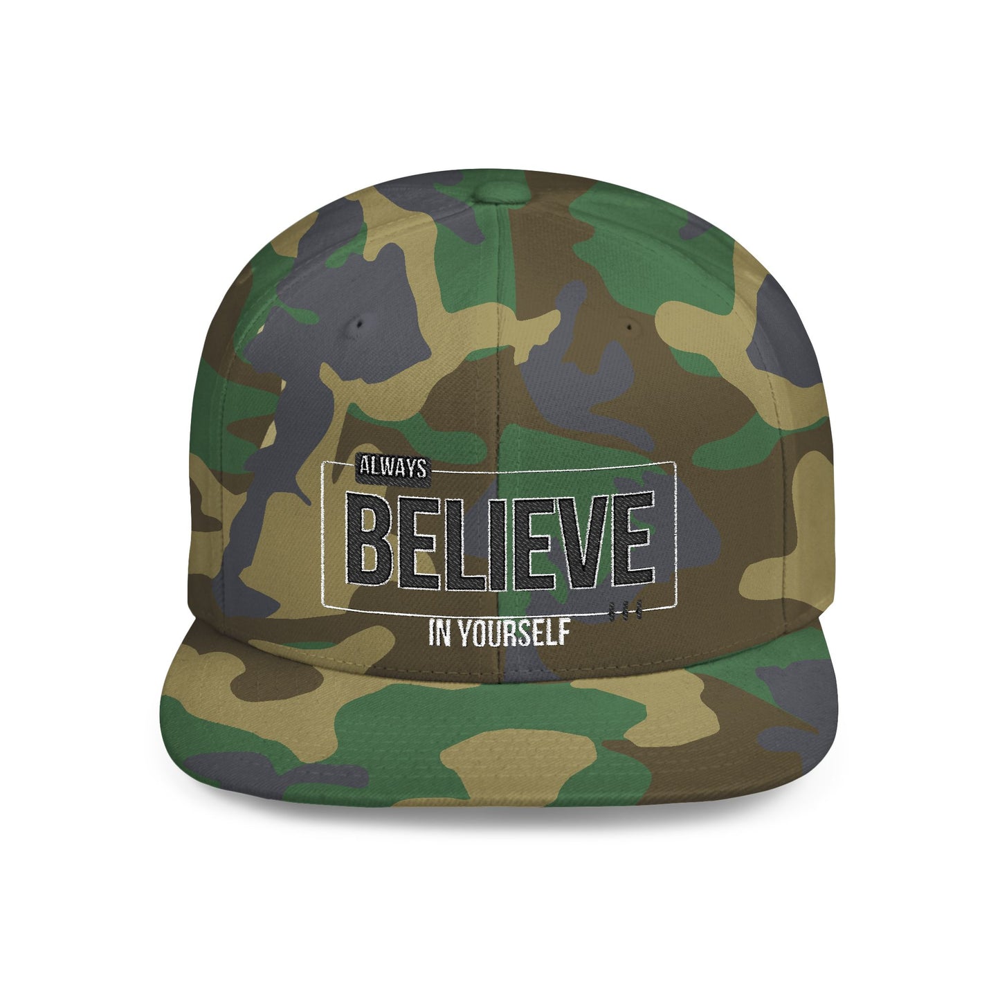 Be Legendary "The Devotional" Motivational Flat Bill Snapback Hat - Always Believe in Yourself