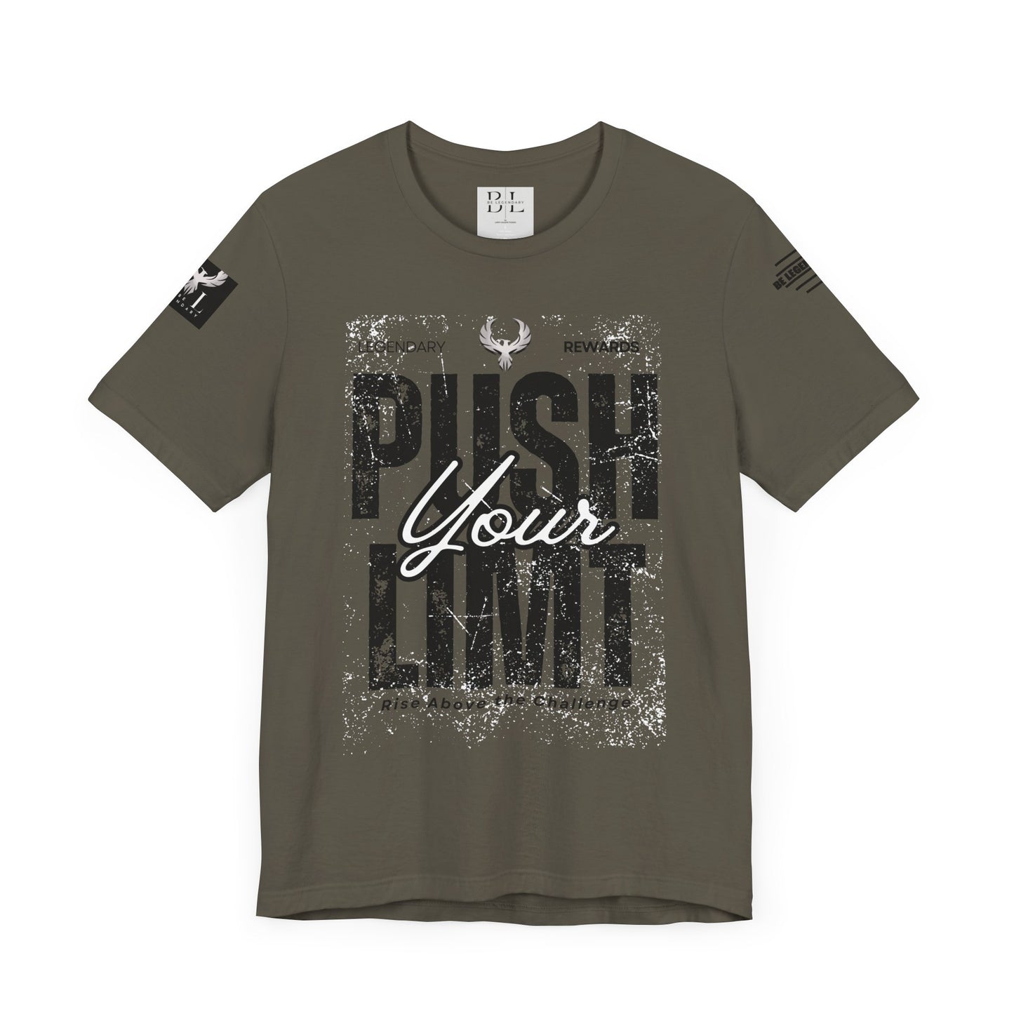 Be Legendary "Push It" Motivational Short Sleeve Tee - 'Push Your Limit'
