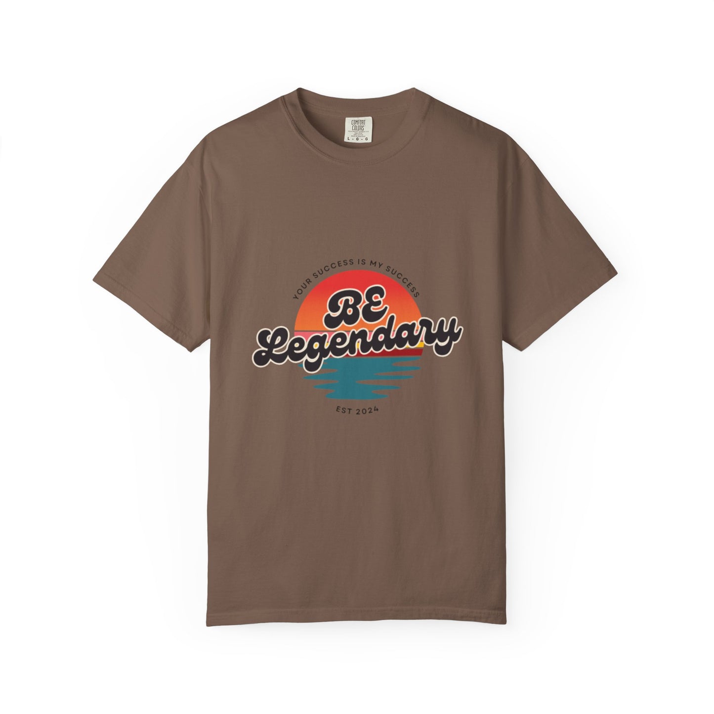 Be Legendary Unisex "Walk On Water" -Dyed T-Shirt – Motivational Tee for Success
