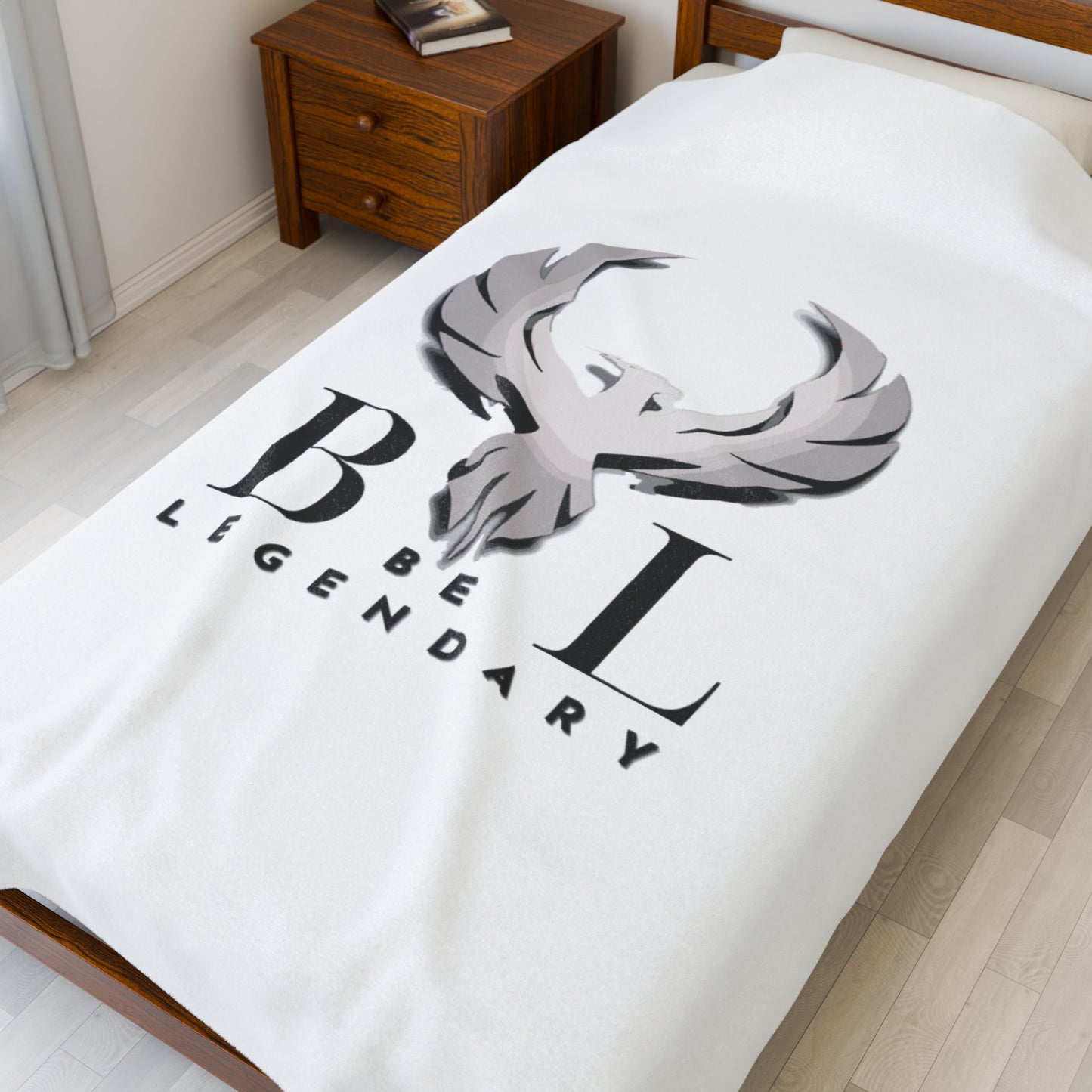 Be Legendary Velveteen Plush Blanket - Soft Cozy Throw for Inspirational Home Decor