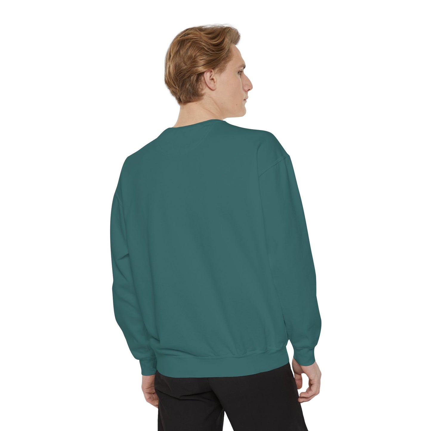 Be Legendary Unisex Garment-Dyed Sweatshirt with Elegant Graphic Design