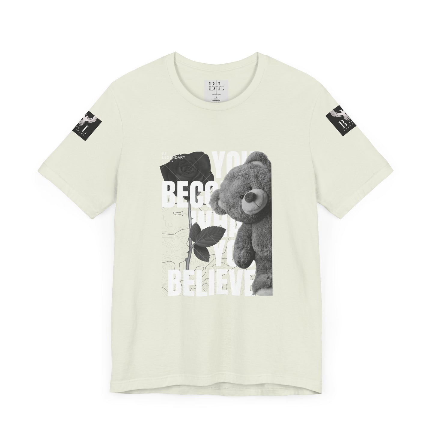 Be Legendary "T-Bear" Inspirational Bear Graphic Tee - You Become What You Believe