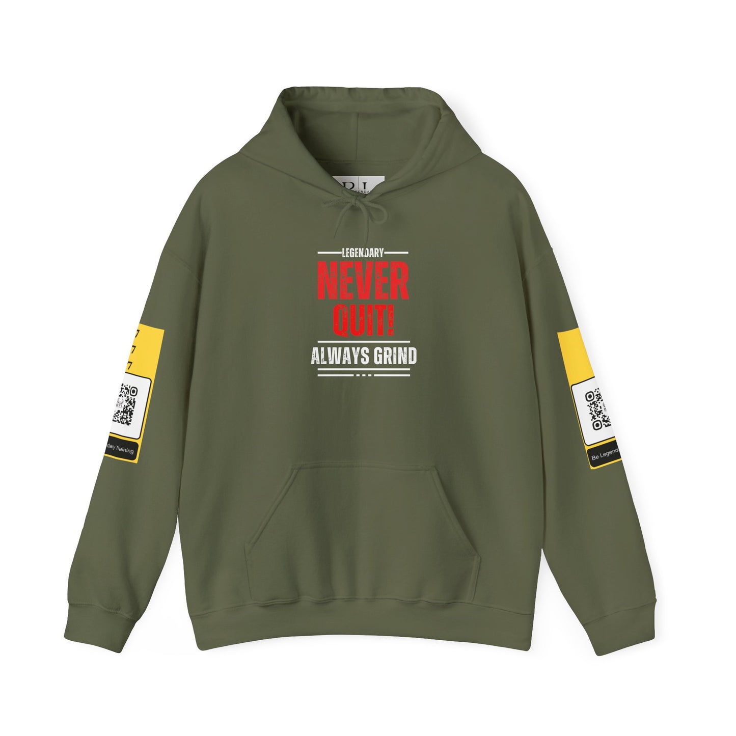 Be Legendary "American Mind State" Grind Hoodie - Unisex Heavy Blend™ Sweatshirt with Motivational Design