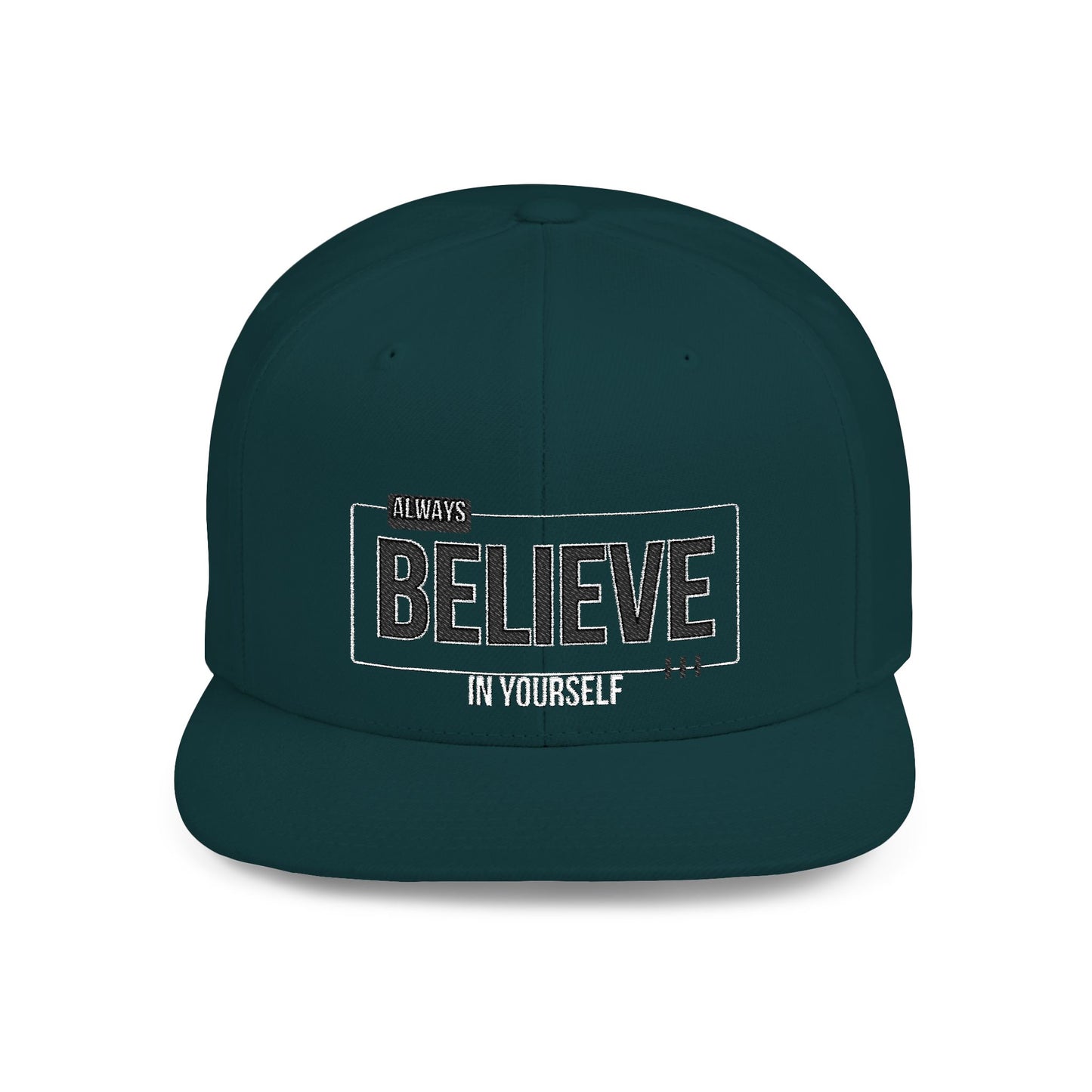Be Legendary "The Devotional" Motivational Flat Bill Snapback Hat - Always Believe in Yourself