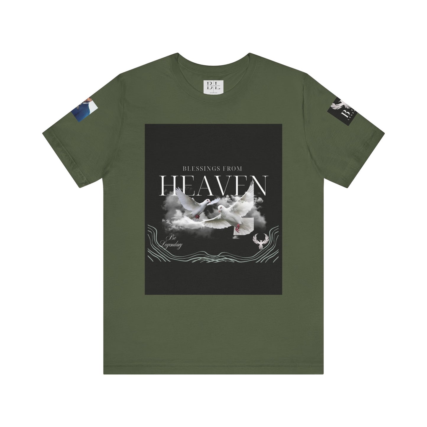 Be Legendary "When Doves Fly" Unisex Heavenly Doves Jersey Short Sleeve Tee