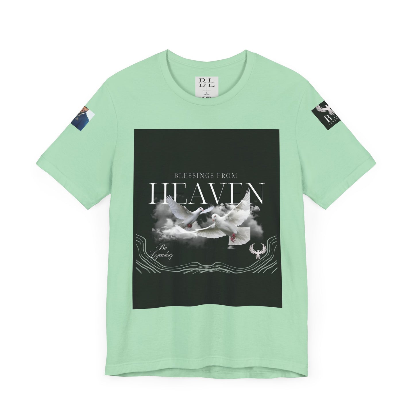 Be Legendary "When Doves Fly" Unisex Heavenly Doves Jersey Short Sleeve Tee