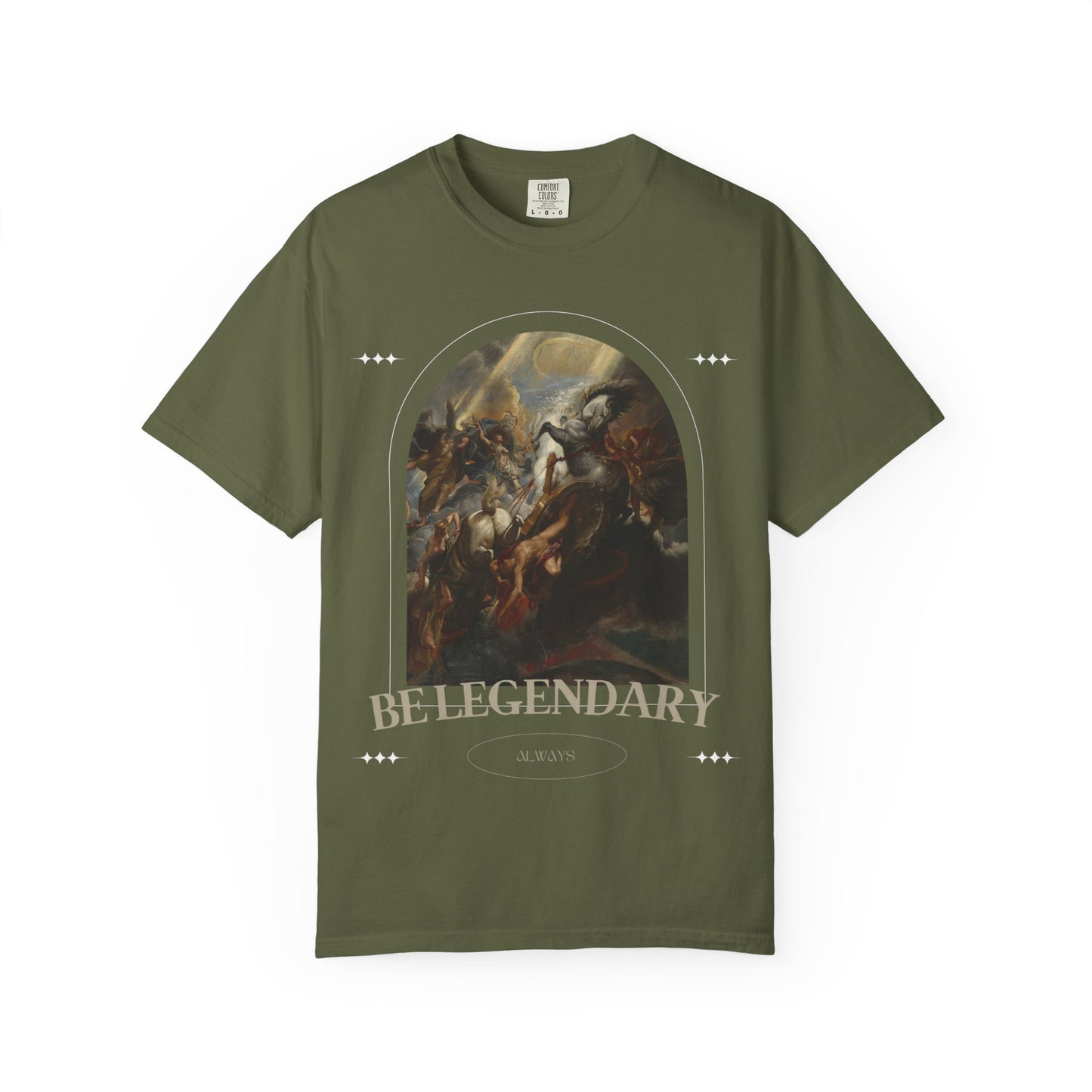 Be Legendary "16 Chapels"Unisex Garment-Dyed T-shirt | Motivational Fitness Tee