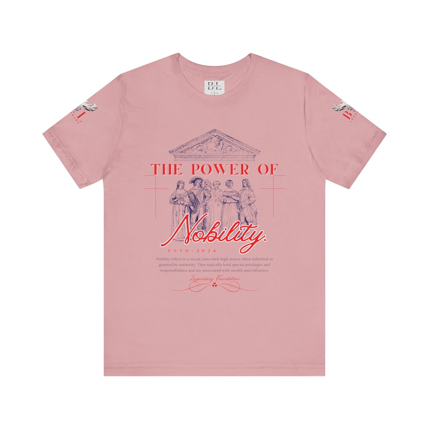 Be Legendary "Nobility" Power Unisex Tee - Inspiring Short Sleeve Shirt with QR Code