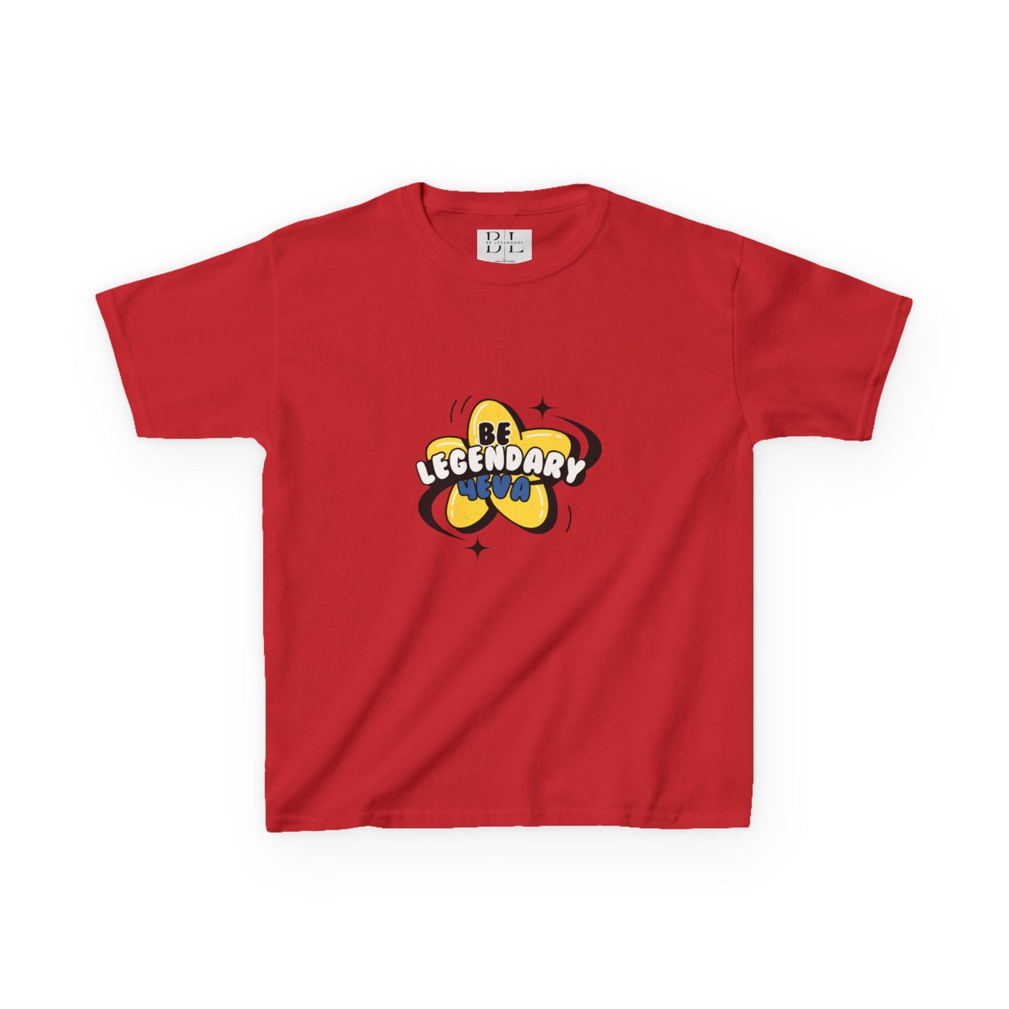 "Kids" Be Legendary Heavy "Star Bright" Cotton Tee – Fun & Inspirational T-Shirt for Young Dreamers