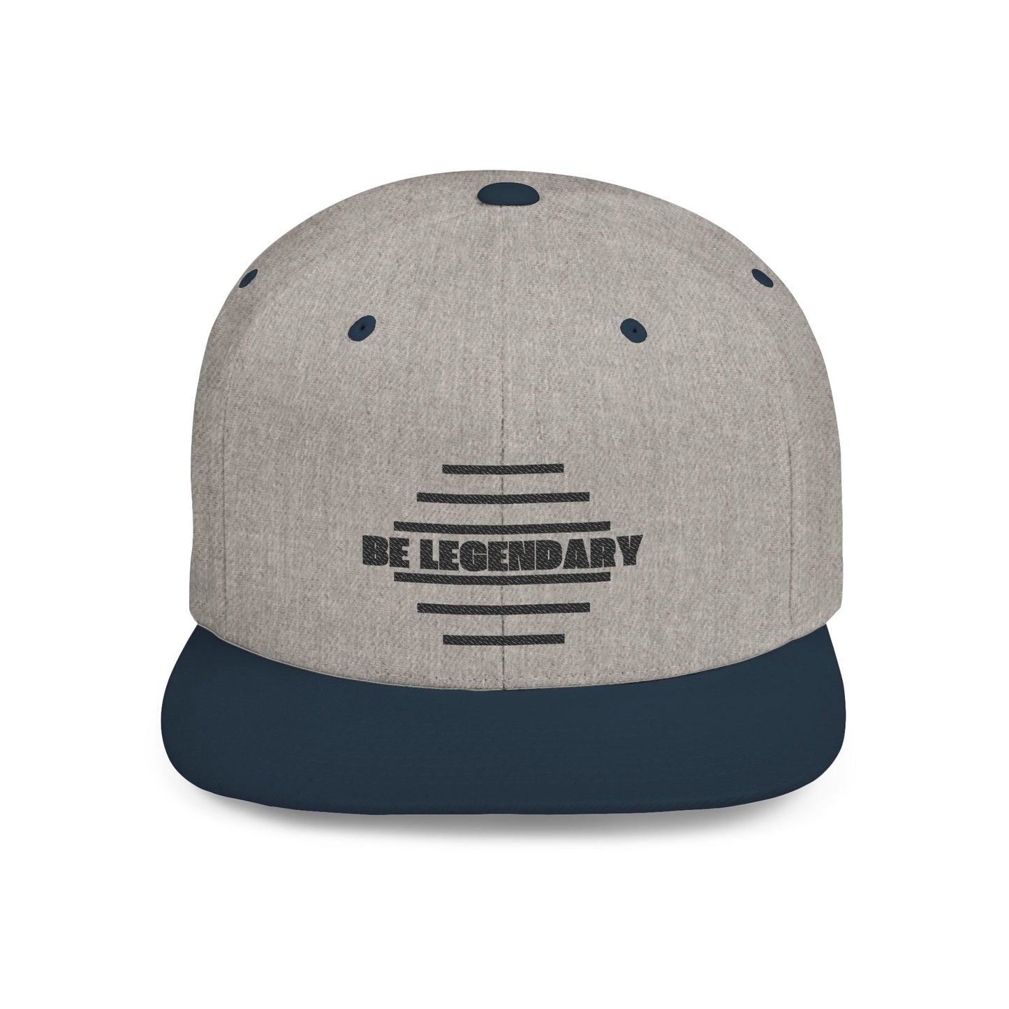 Be Legendary Flat Bill Snapback Cap - Stylish & Trendy Hat for Everyday Wear