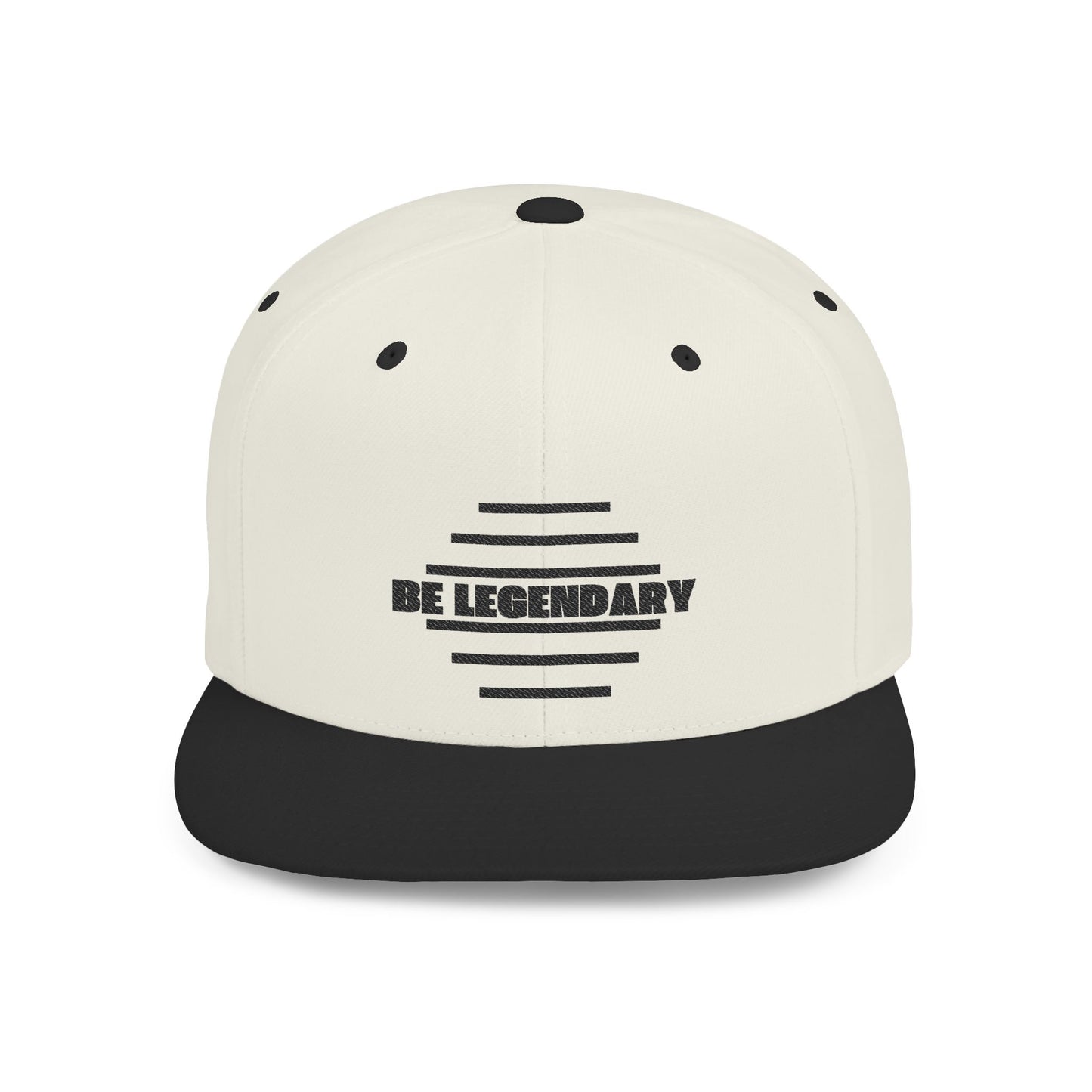 Be Legendary Flat Bill Snapback Cap - Stylish & Trendy Hat for Everyday Wear