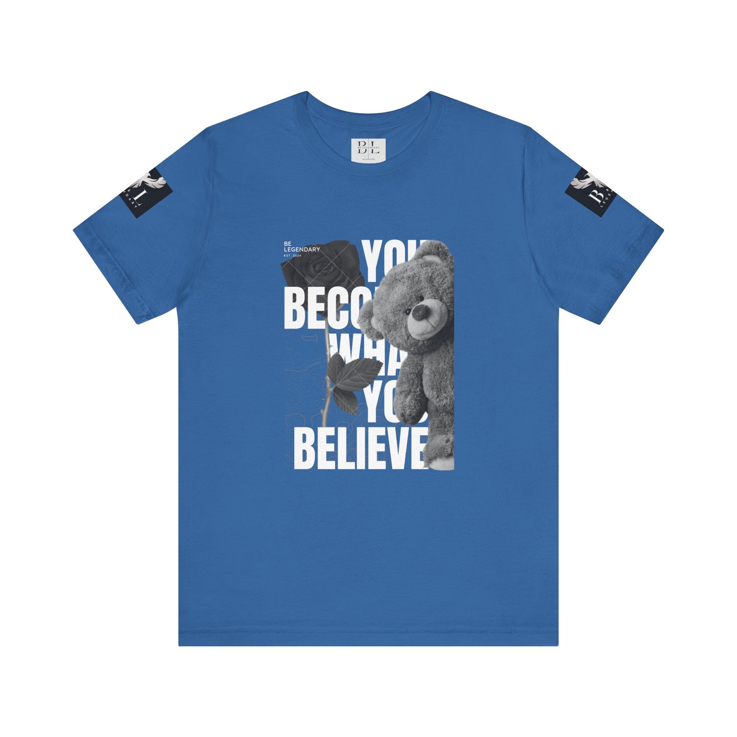Be Legendary "T-Bear" Inspirational Bear Graphic Tee - You Become What You Believe