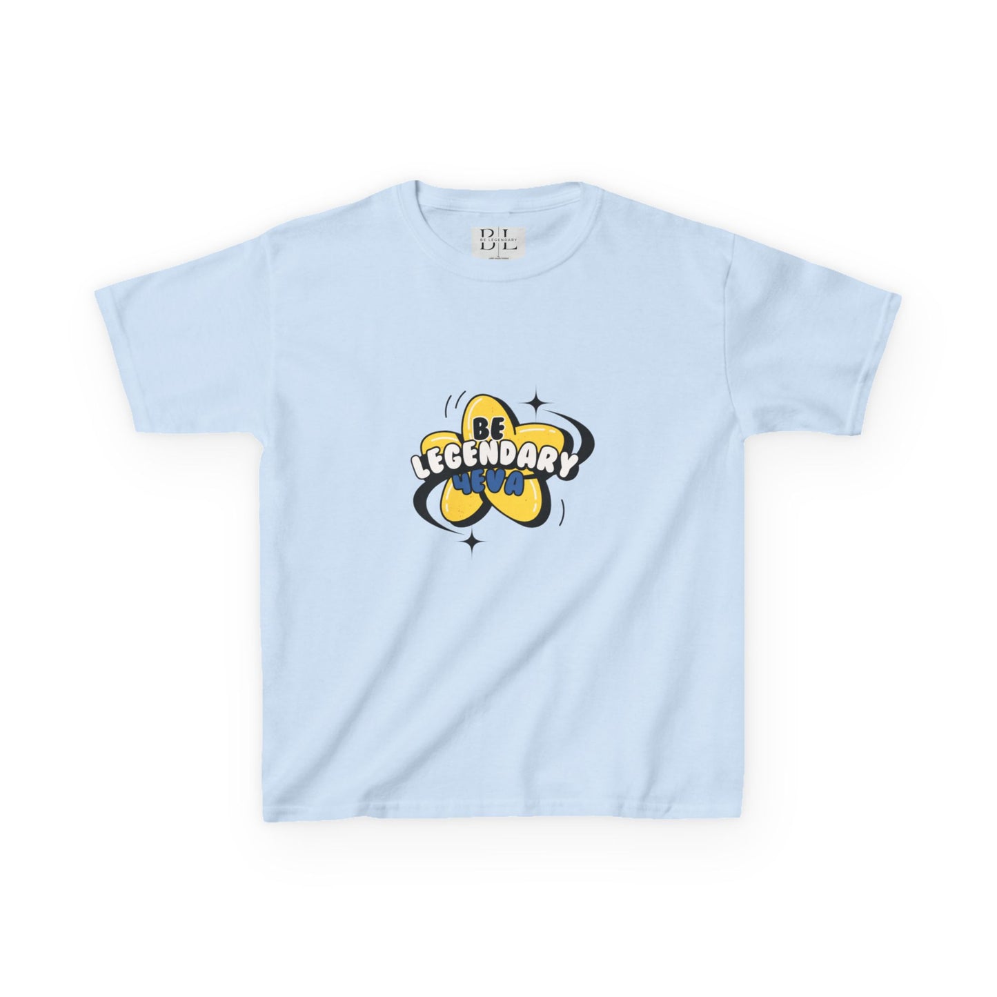 "Kids" Be Legendary Heavy "Star Bright" Cotton Tee – Fun & Inspirational T-Shirt for Young Dreamers