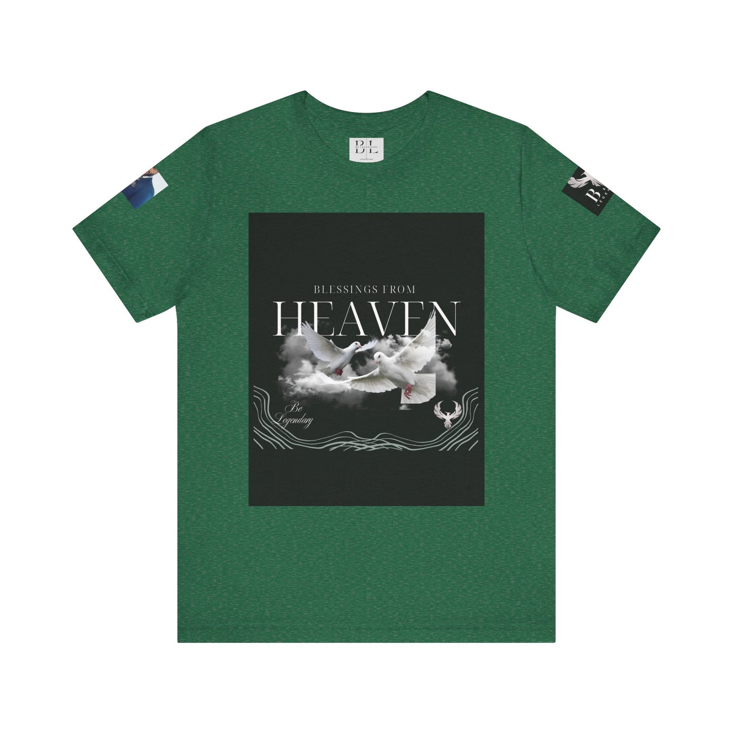 Be Legendary "When Doves Fly" Unisex Heavenly Doves Jersey Short Sleeve Tee