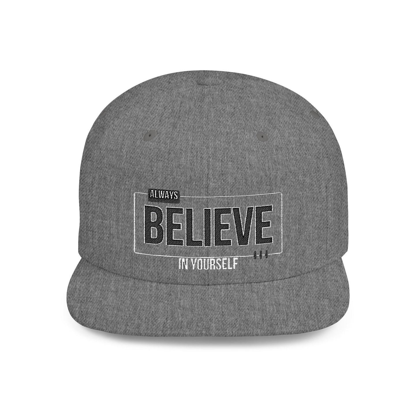 Be Legendary "The Devotional" Motivational Flat Bill Snapback Hat - Always Believe in Yourself