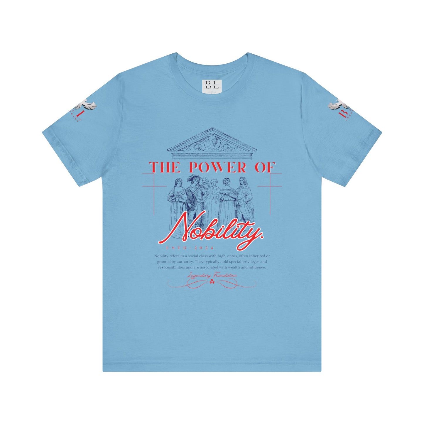 Be Legendary "Nobility" Power Unisex Tee - Inspiring Short Sleeve Shirt with QR Code