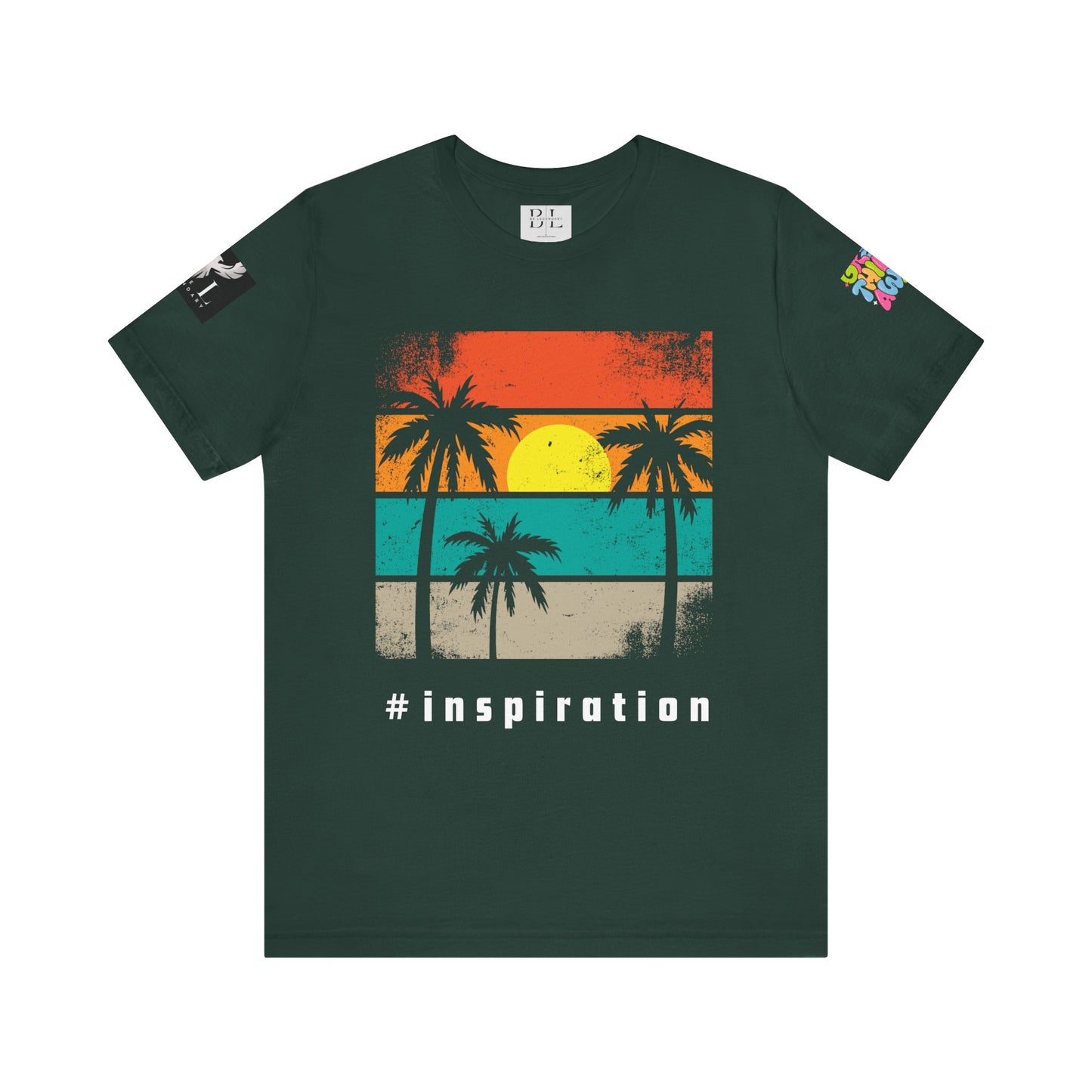 Be Legendary 'Dusk Till Damn" Sunset Inspiration Graphic Tee for Motivational Vibes