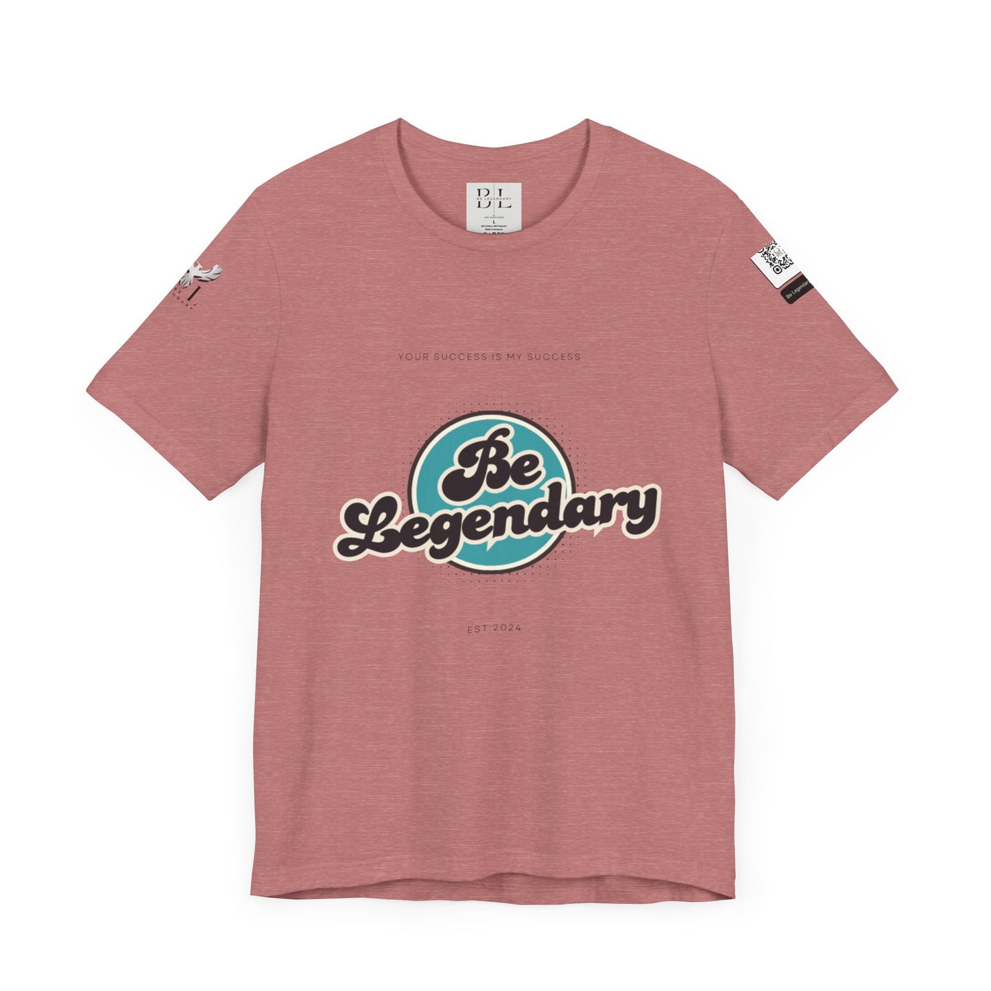 Be Legendary Unisex "Blue Moon" Jersey Short Sleeve Tee - Motivational T-Shirt for Success