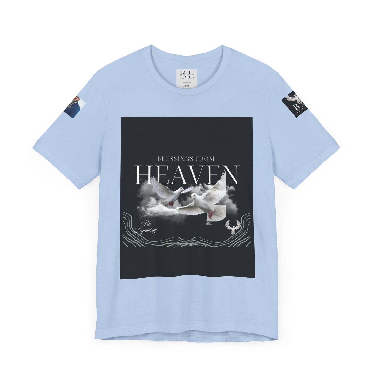 Be Legendary "When Doves Fly" Unisex Heavenly Doves Jersey Short Sleeve Tee