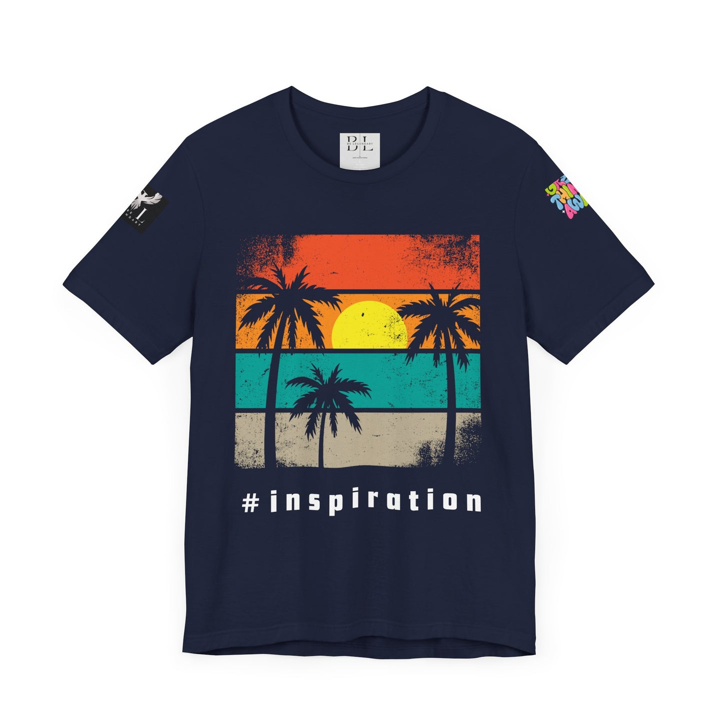 Be Legendary 'Dusk Till Damn" Sunset Inspiration Graphic Tee for Motivational Vibes