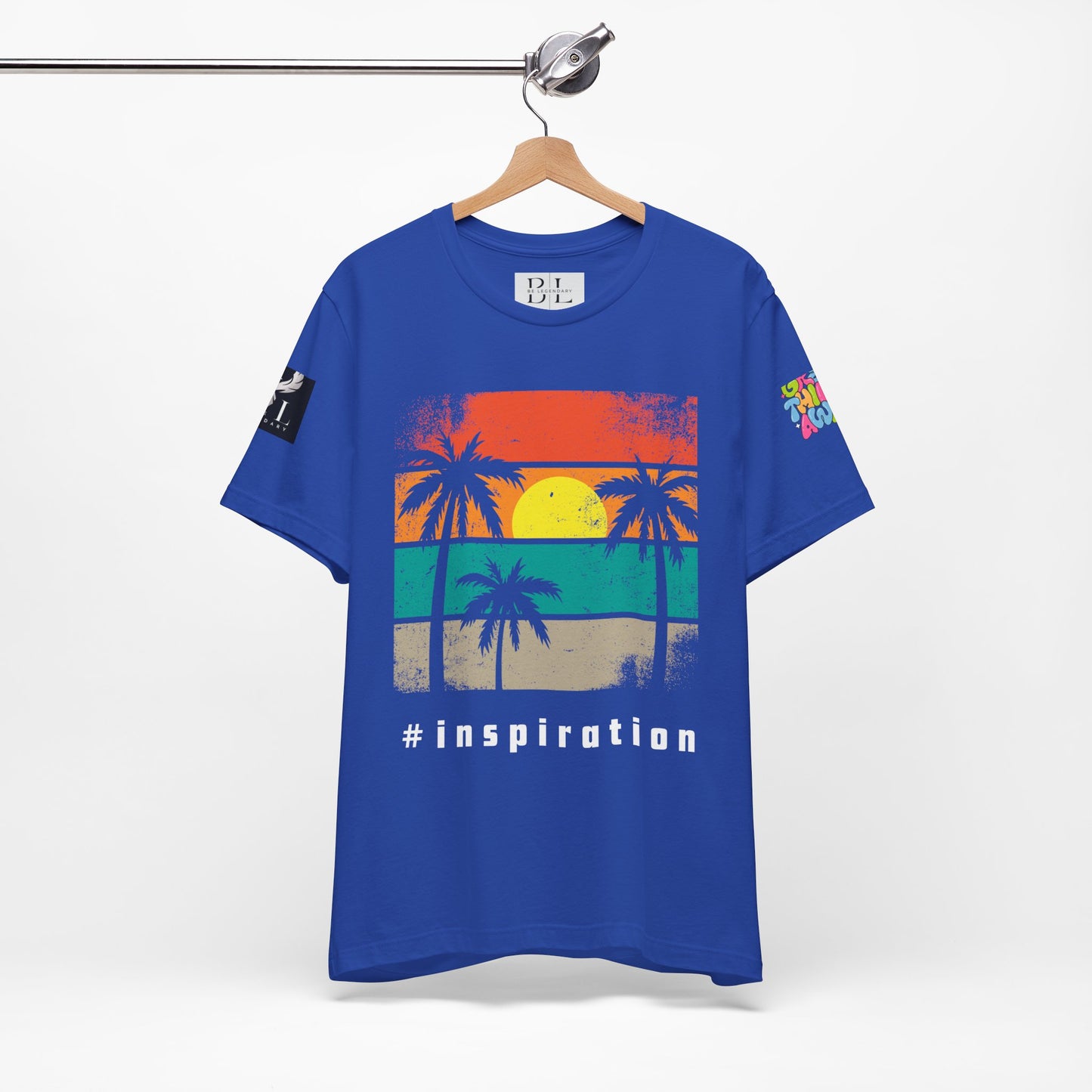 Be Legendary 'Dusk Till Damn" Sunset Inspiration Graphic Tee for Motivational Vibes